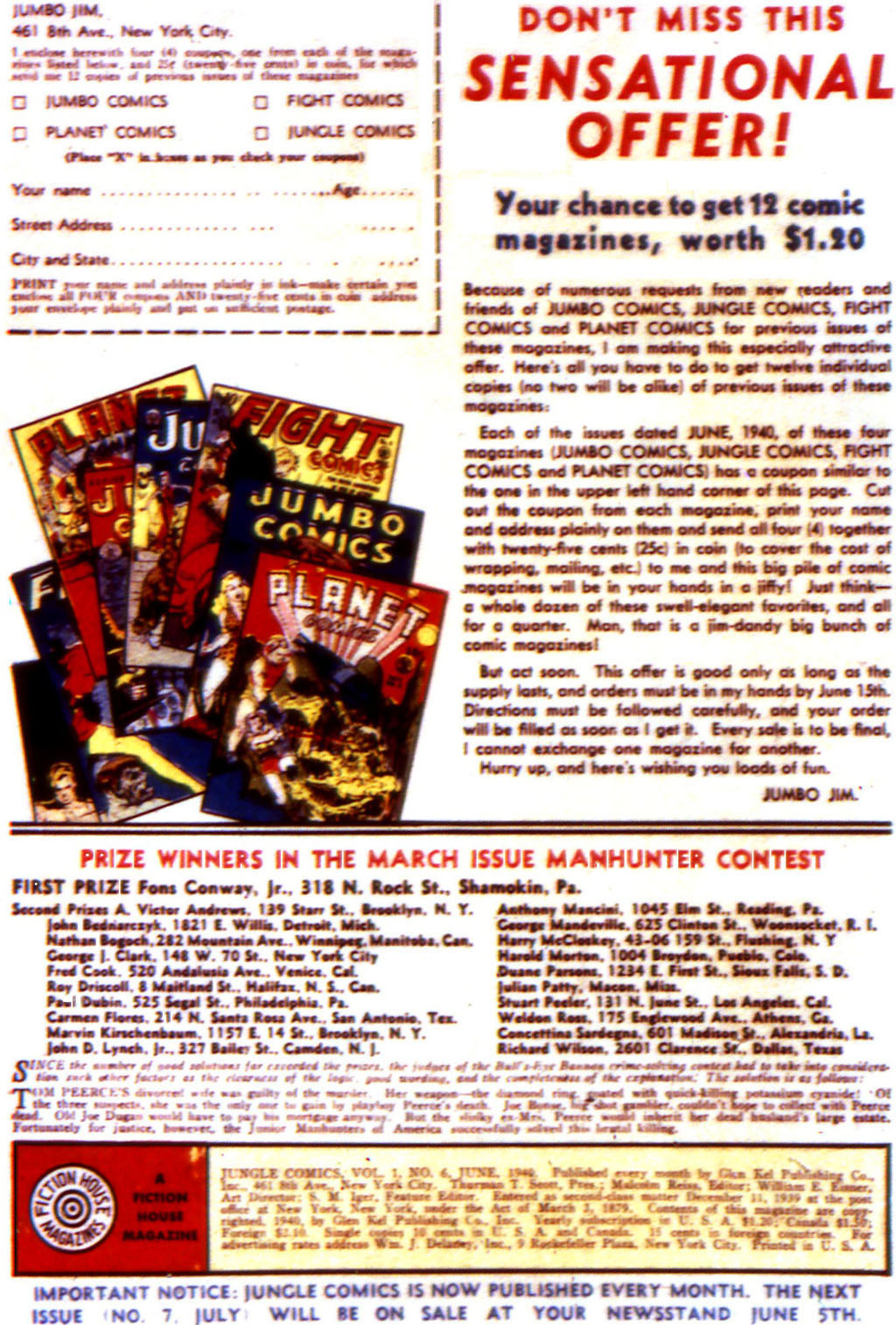 Read online Jungle Comics comic -  Issue #6 - 2