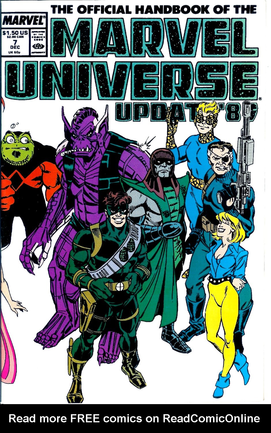 Read online The Official Handbook of the Marvel Universe: Update '89 comic -  Issue #7 - 1