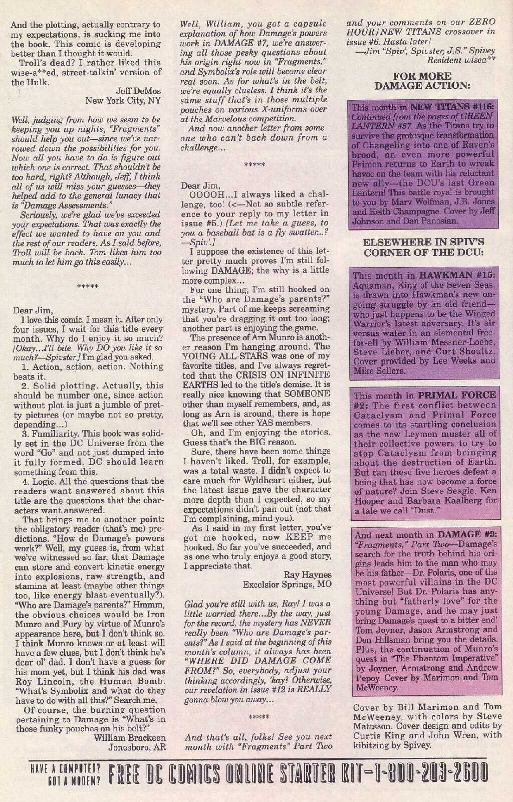 Read online Damage (1994) comic -  Issue #8 - 27