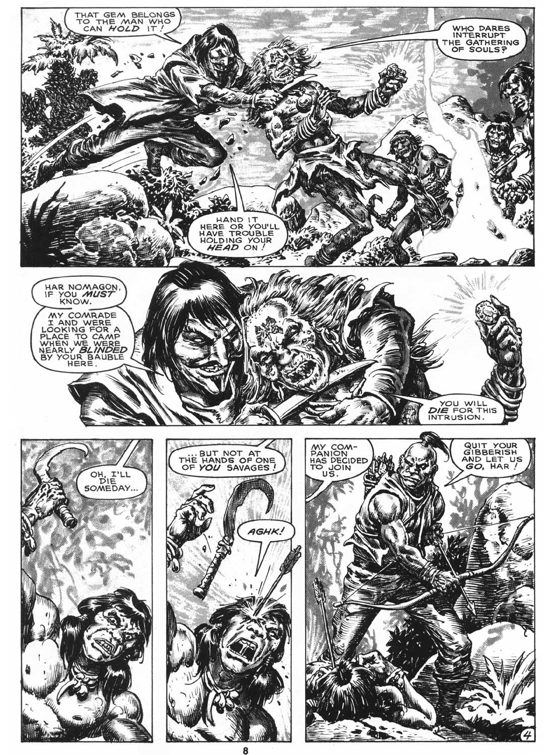 Read online The Savage Sword Of Conan comic -  Issue #158 - 10