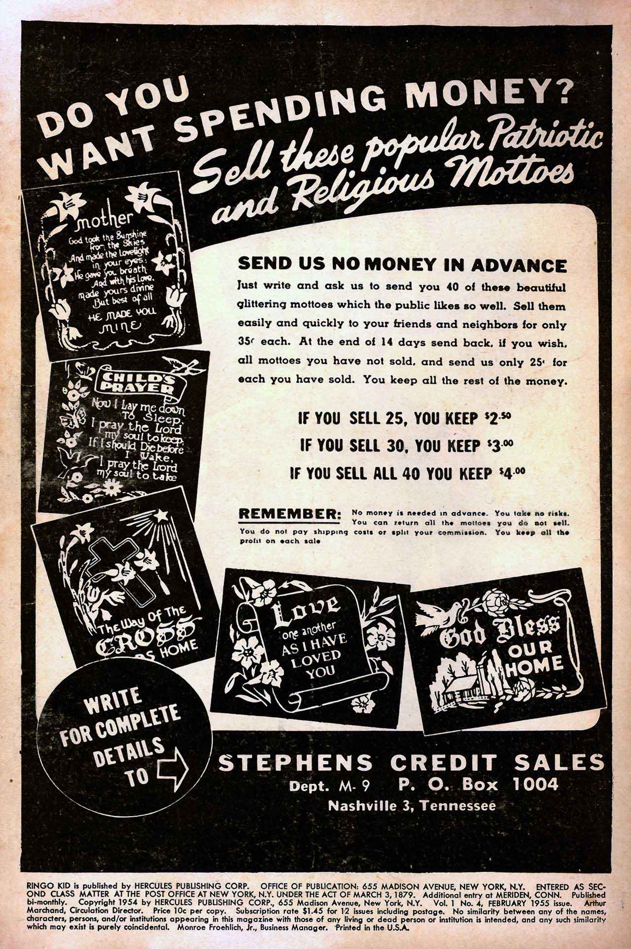 Read online Ringo Kid Western comic -  Issue #4 - 2