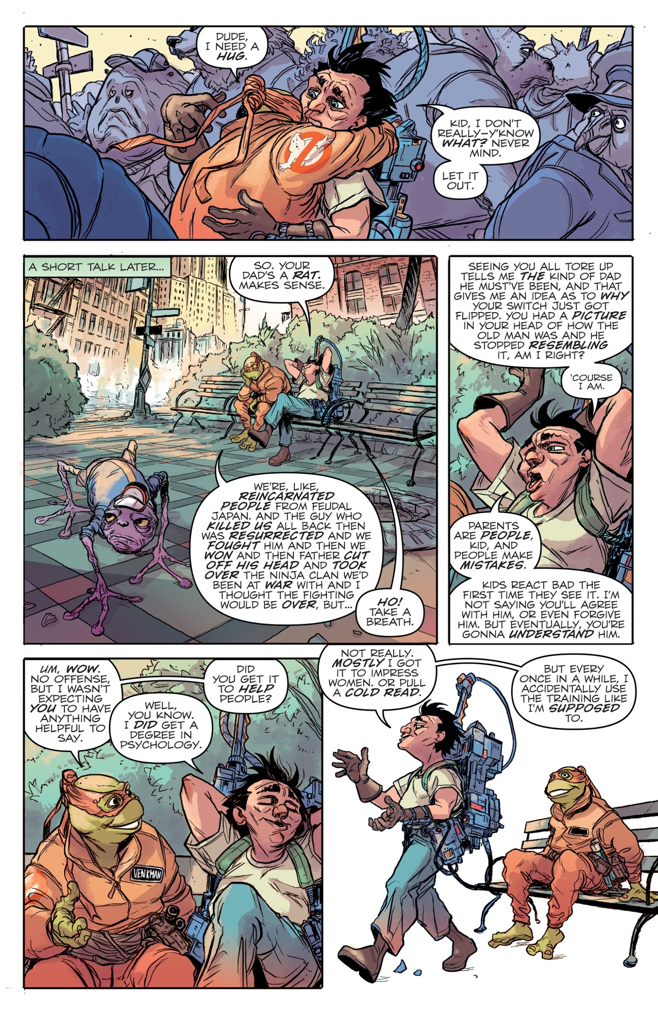 Read online Teenage Mutant Ninja Turtles/Ghostbusters 2 comic -  Issue #2 - 16