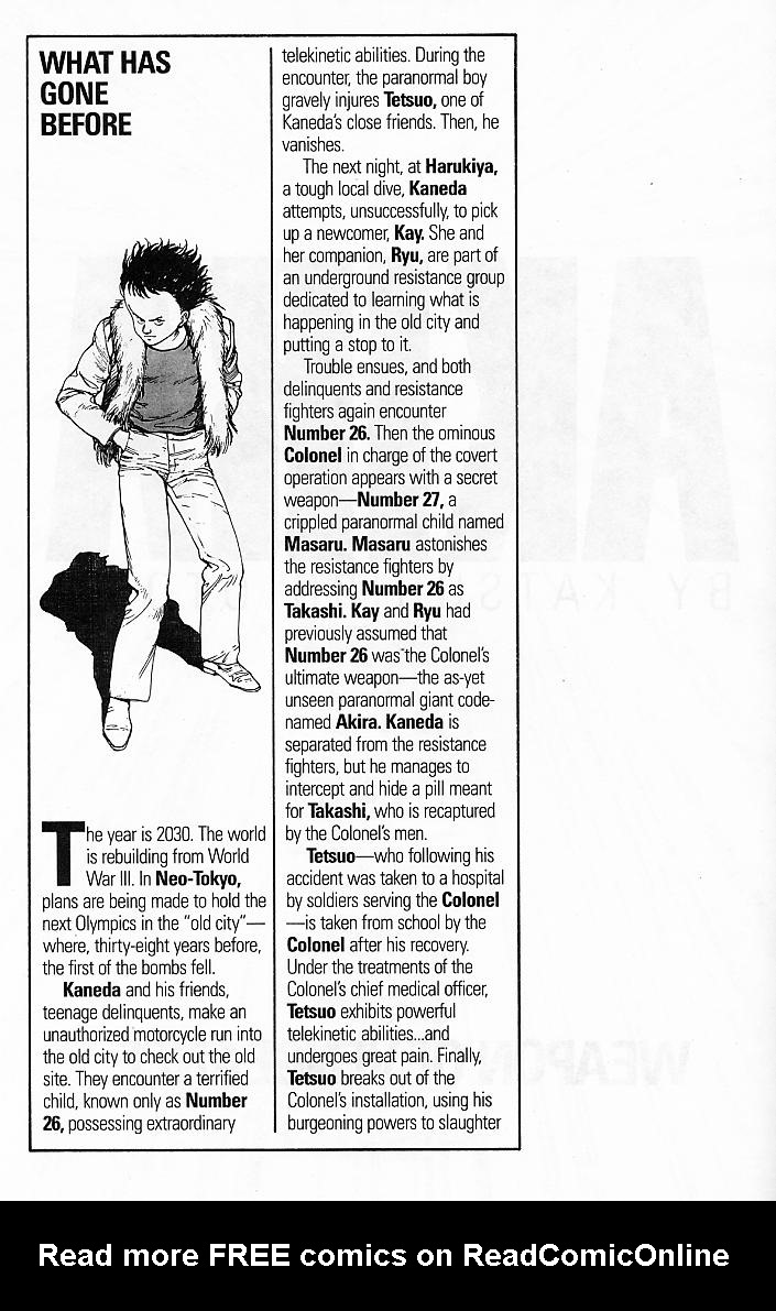 Read online Akira comic -  Issue #8 - 4