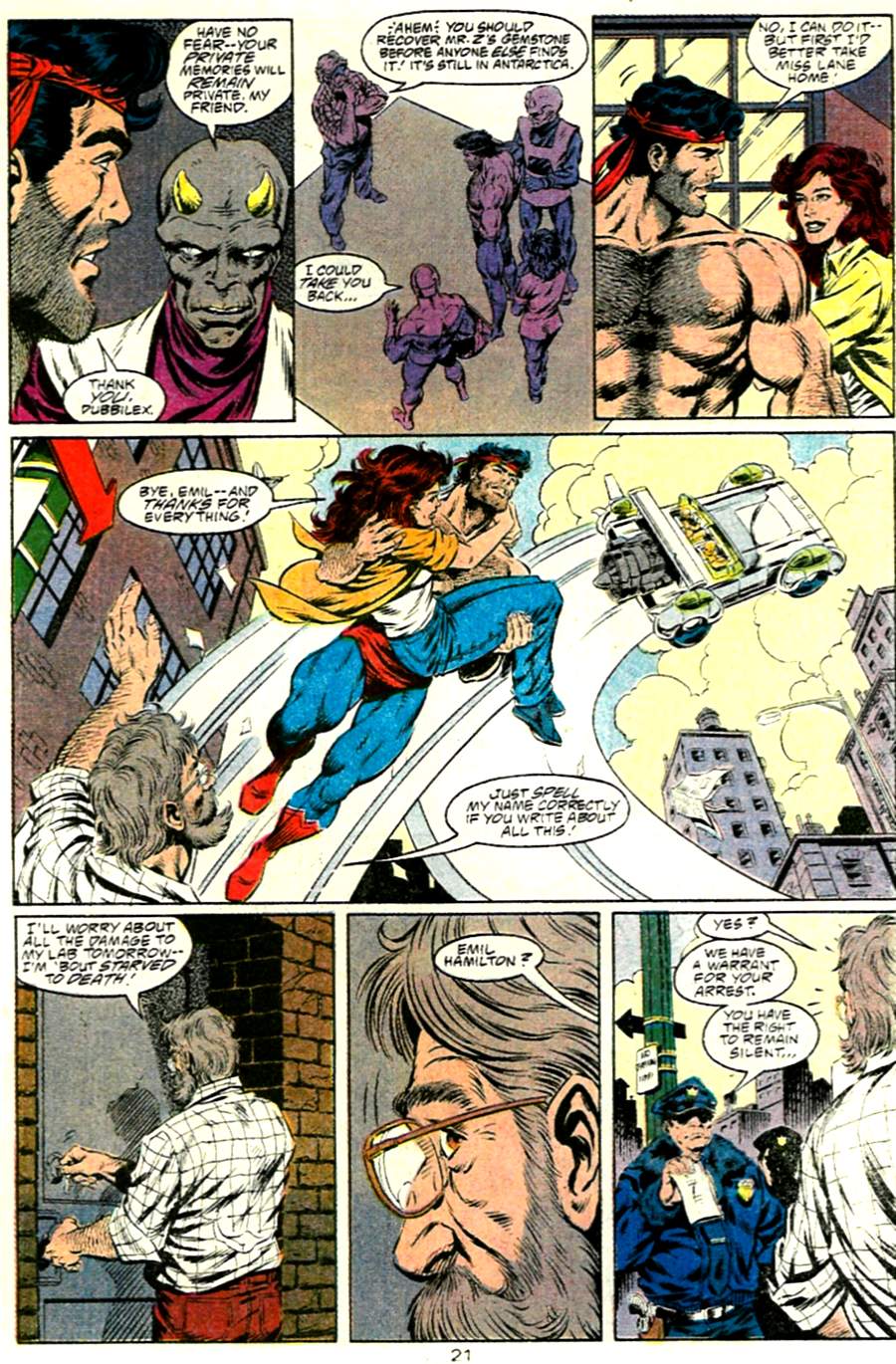 Read online Adventures of Superman (1987) comic -  Issue #485 - 22