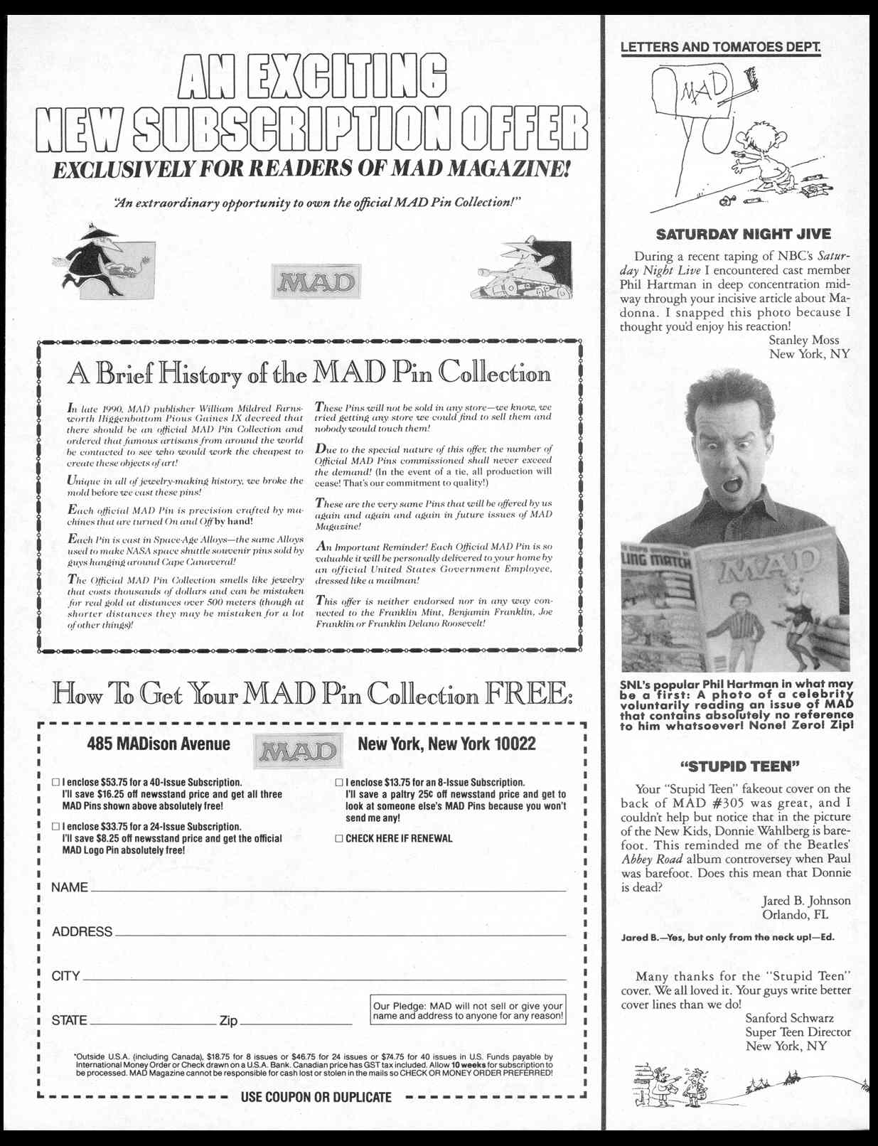 Read online MAD comic -  Issue #307 - 4