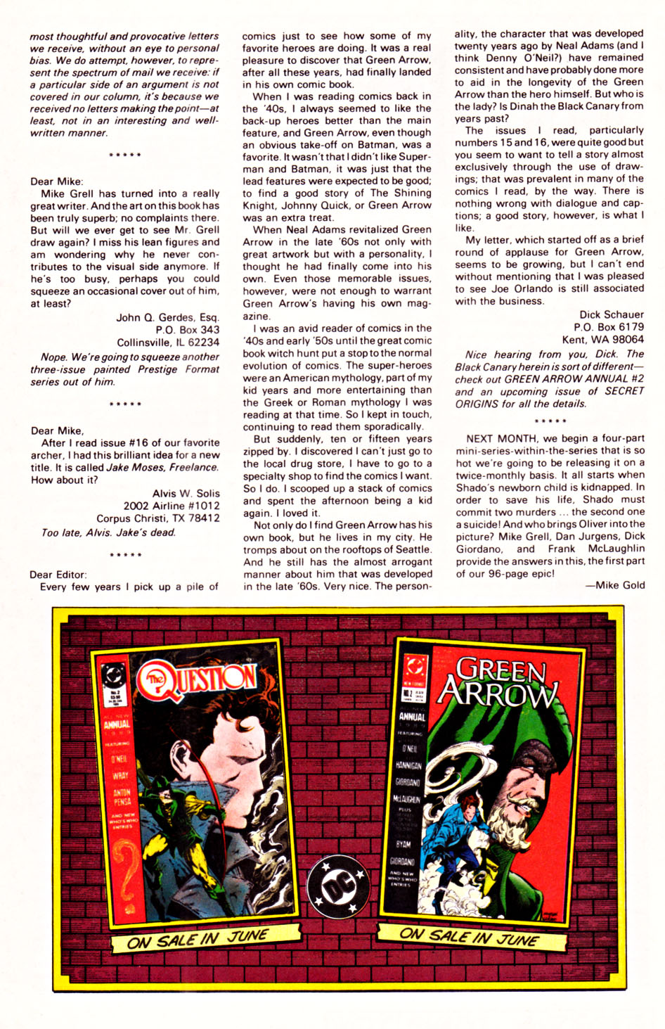 Read online Green Arrow (1988) comic -  Issue #20 - 27