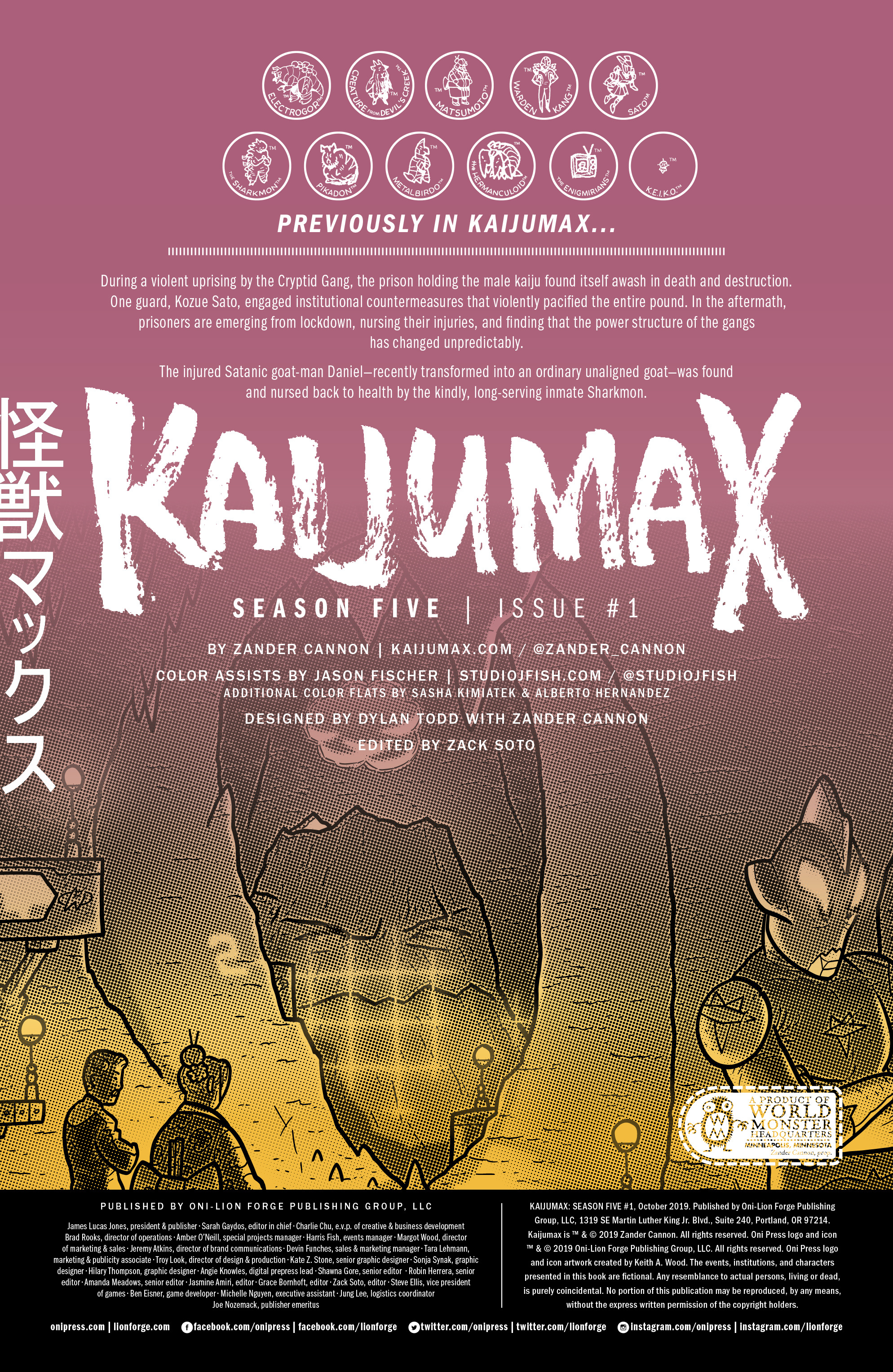 Read online Kaijumax Season 5 comic -  Issue #1 - 2