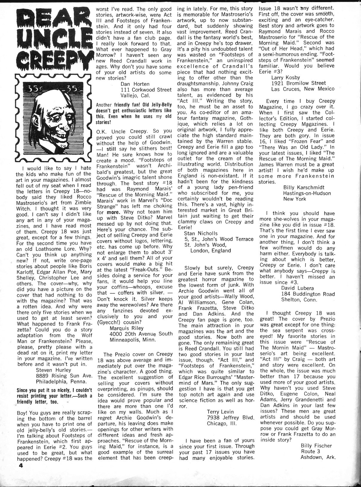 Read online Creepy (1964) comic -  Issue #19 - 4