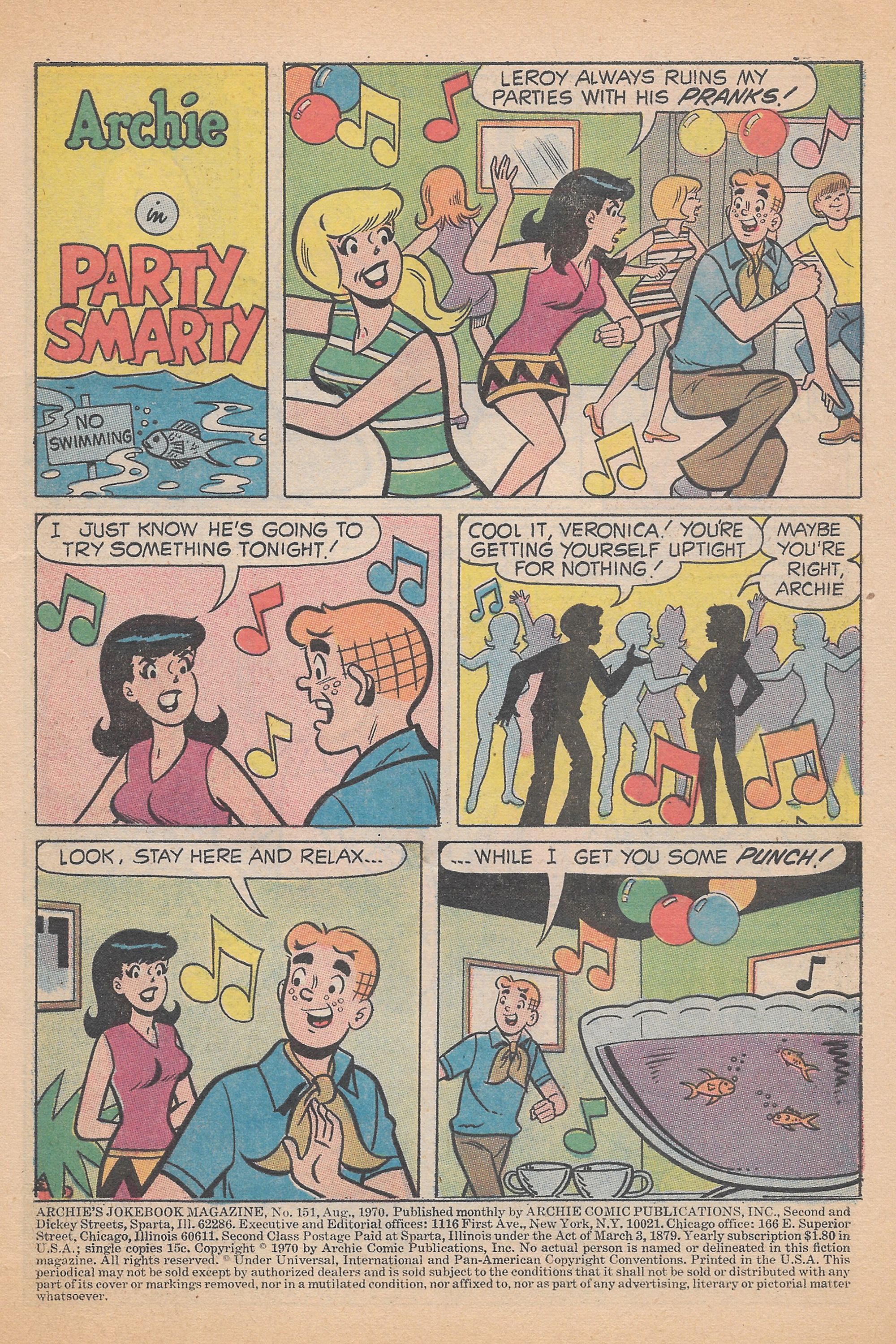 Read online Archie's Joke Book Magazine comic -  Issue #151 - 3