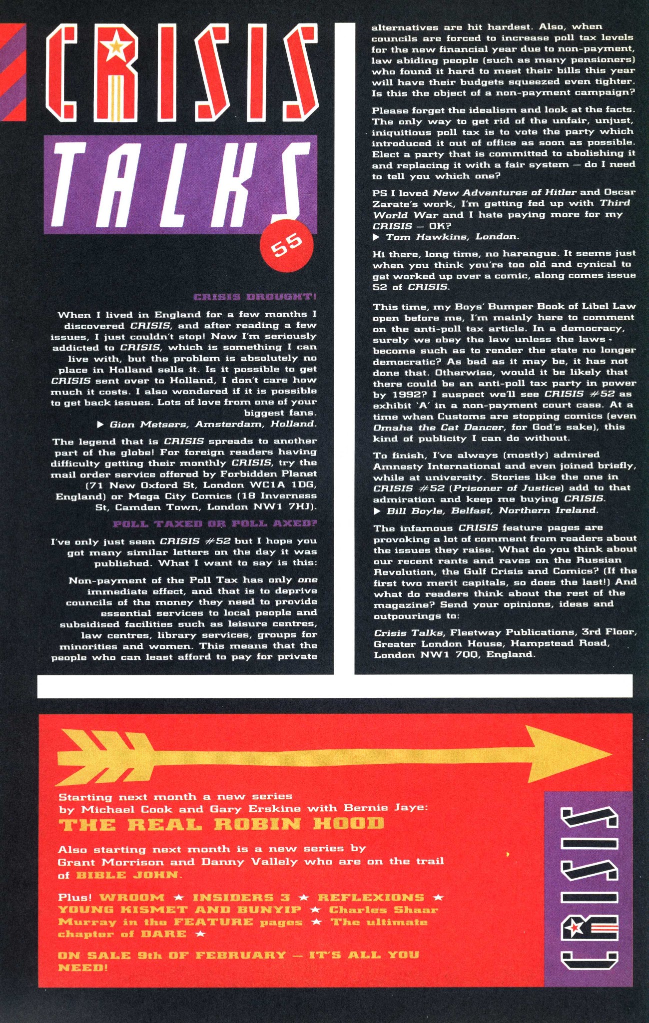 Read online Crisis comic -  Issue #55 - 50