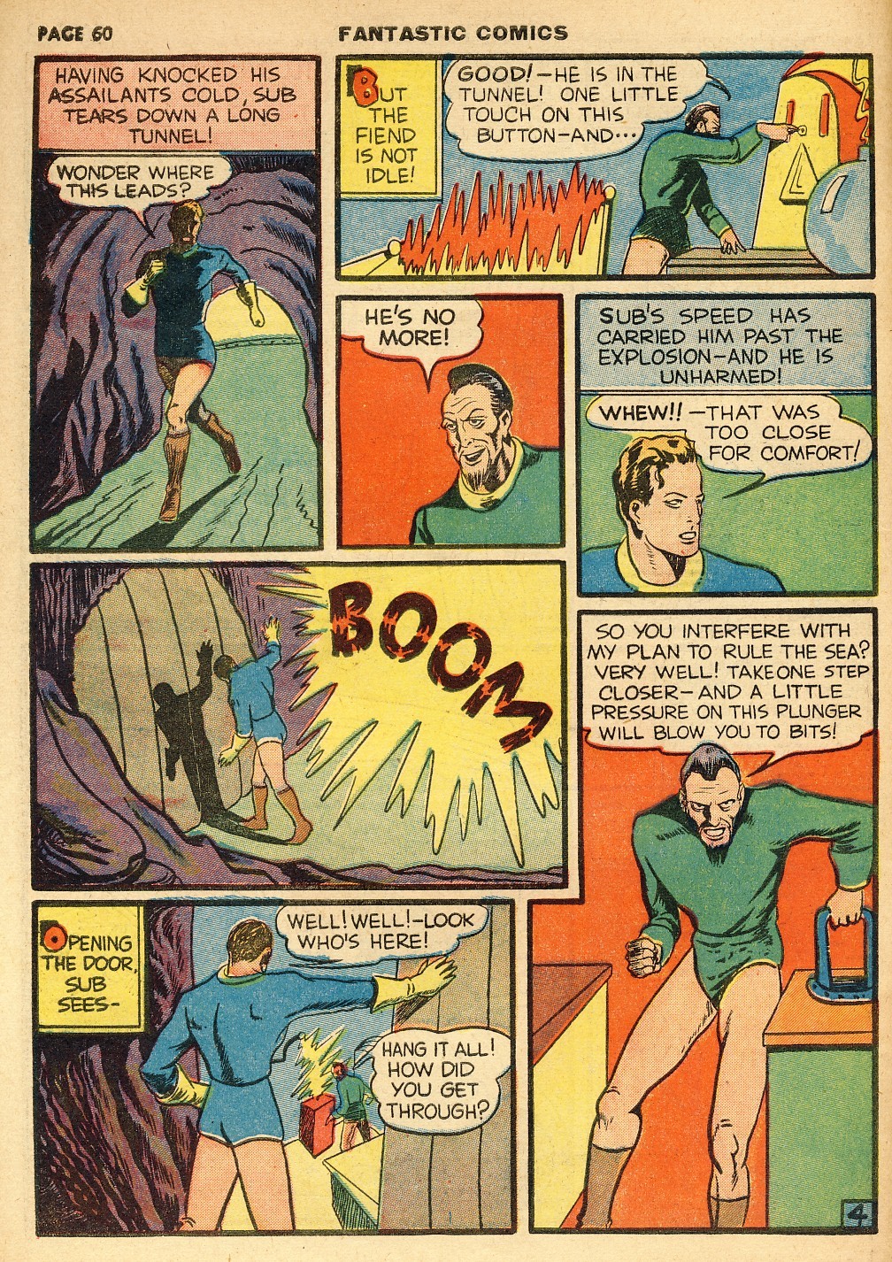Read online Fantastic Comics comic -  Issue #10 - 61