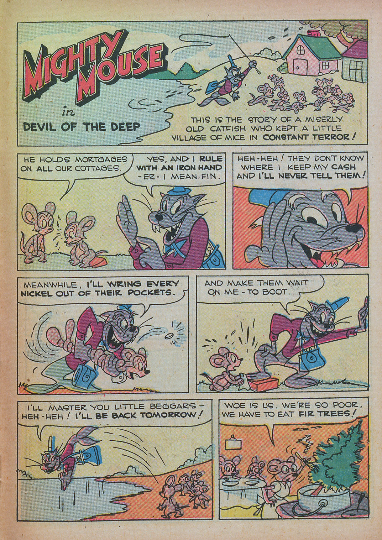 Read online Paul Terry's Mighty Mouse Comics comic -  Issue #26 - 27