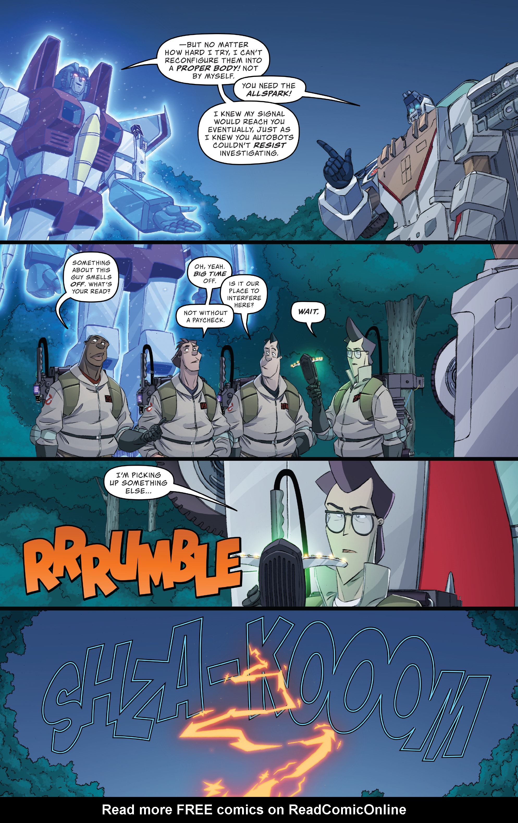 Read online Transformers/Ghostbusters comic -  Issue #2 - 18