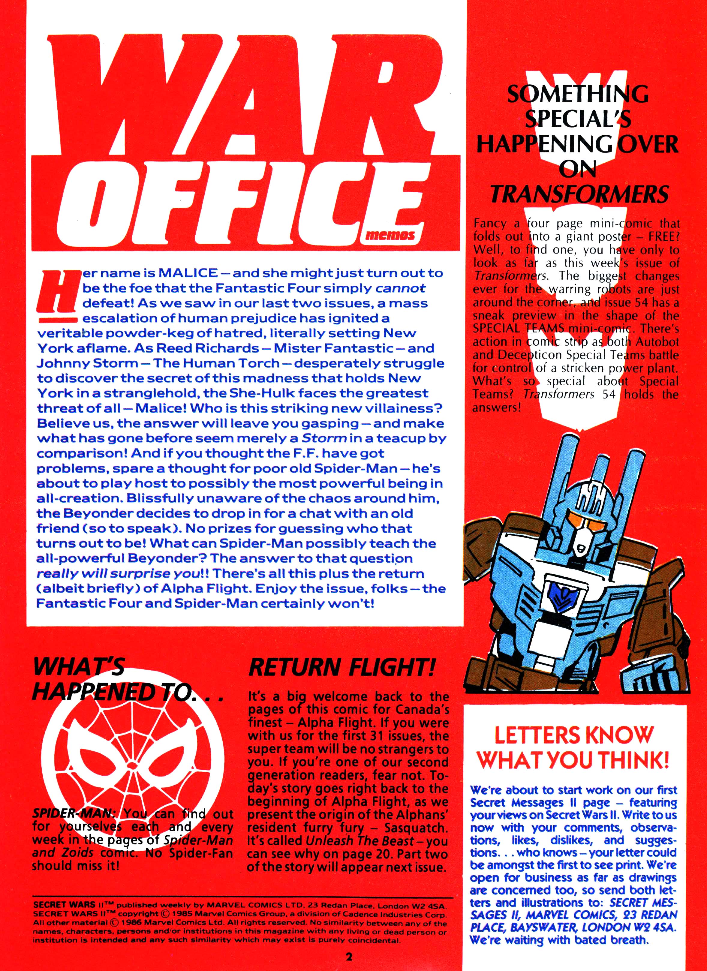 Read online Secret Wars (1985) comic -  Issue #39 - 2