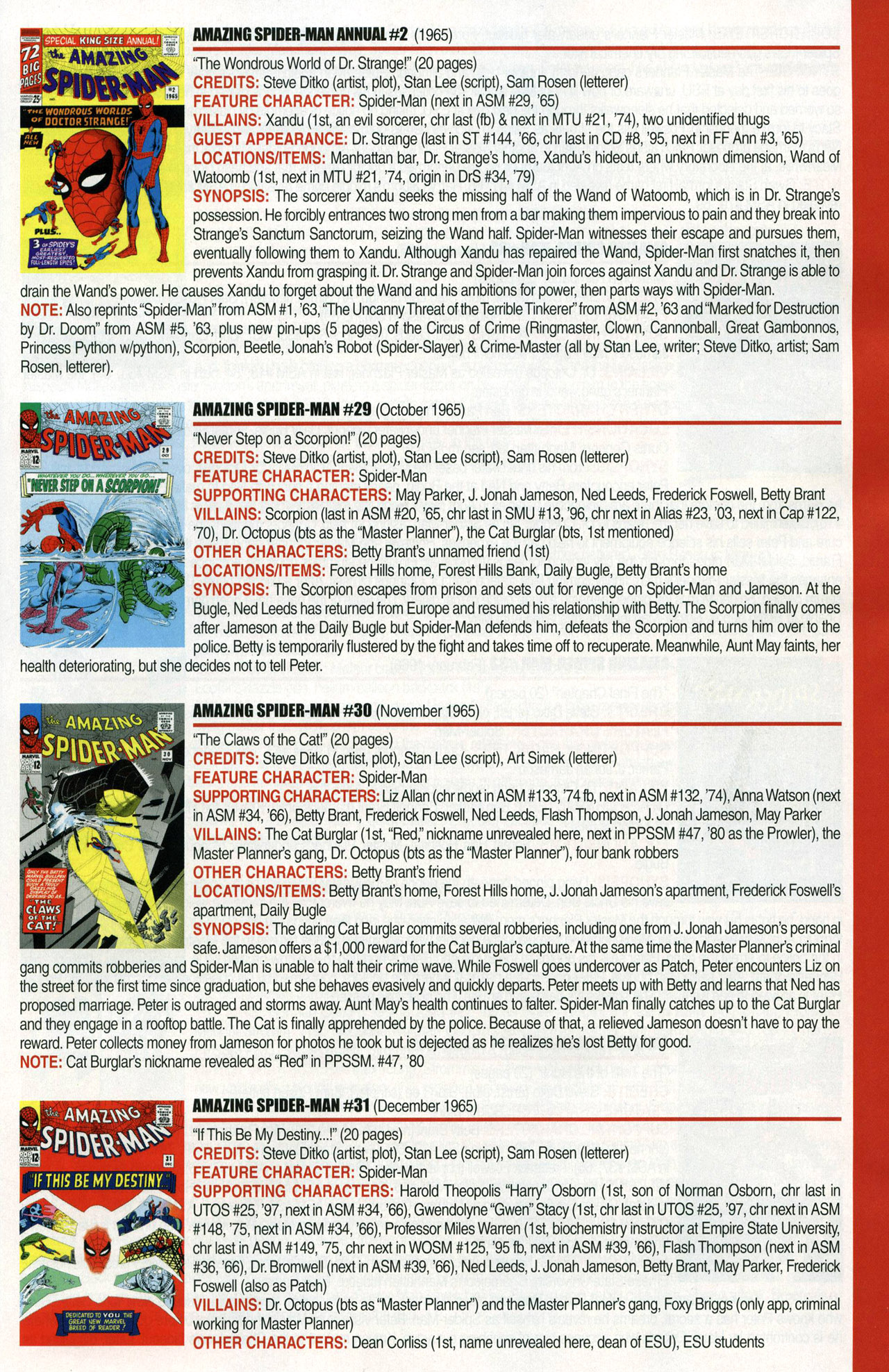 Read online Official Index to the Marvel Universe comic -  Issue #1 - 15