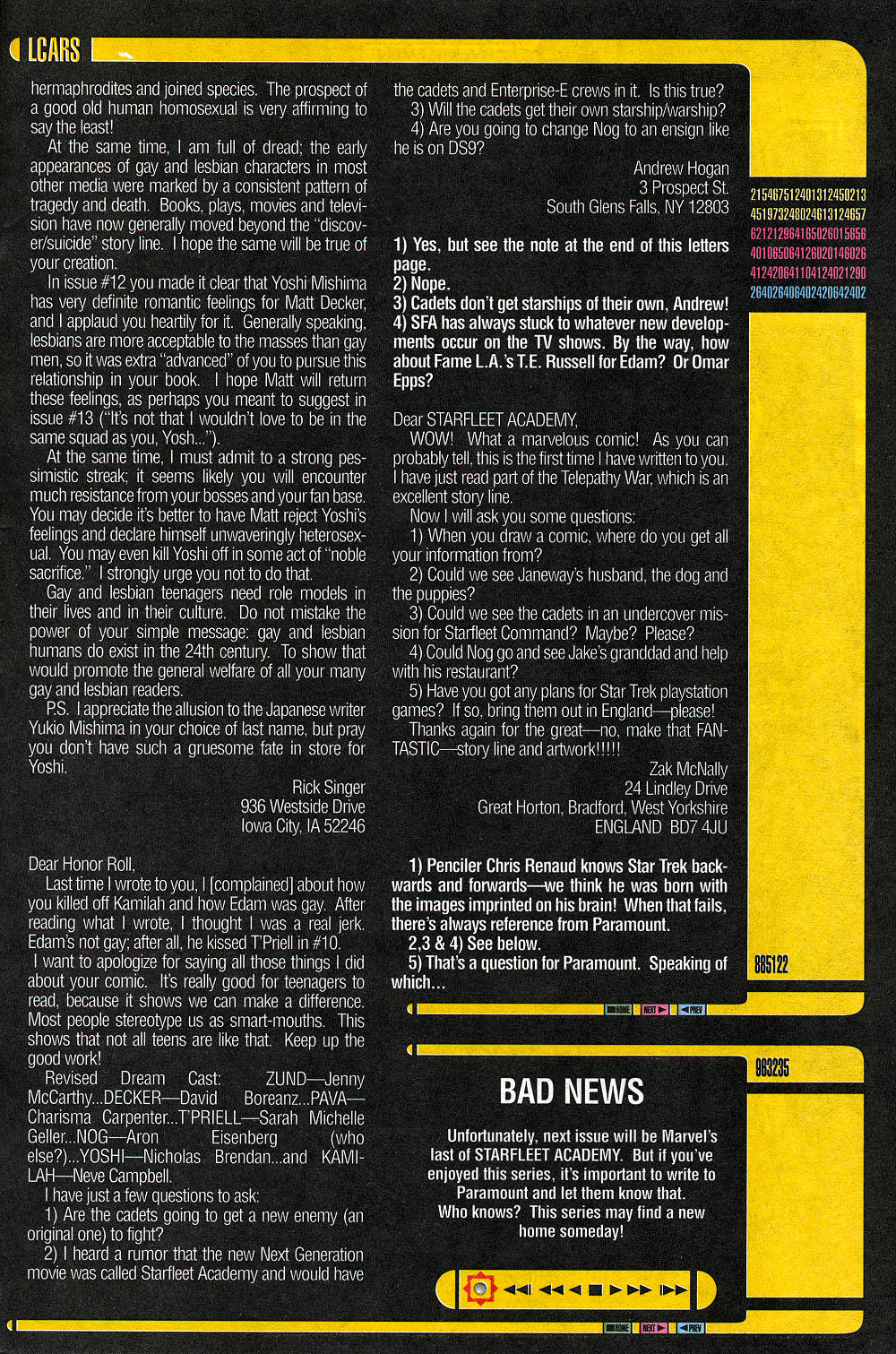 Read online Star Trek: Starfleet Academy (1996) comic -  Issue #18 - 34