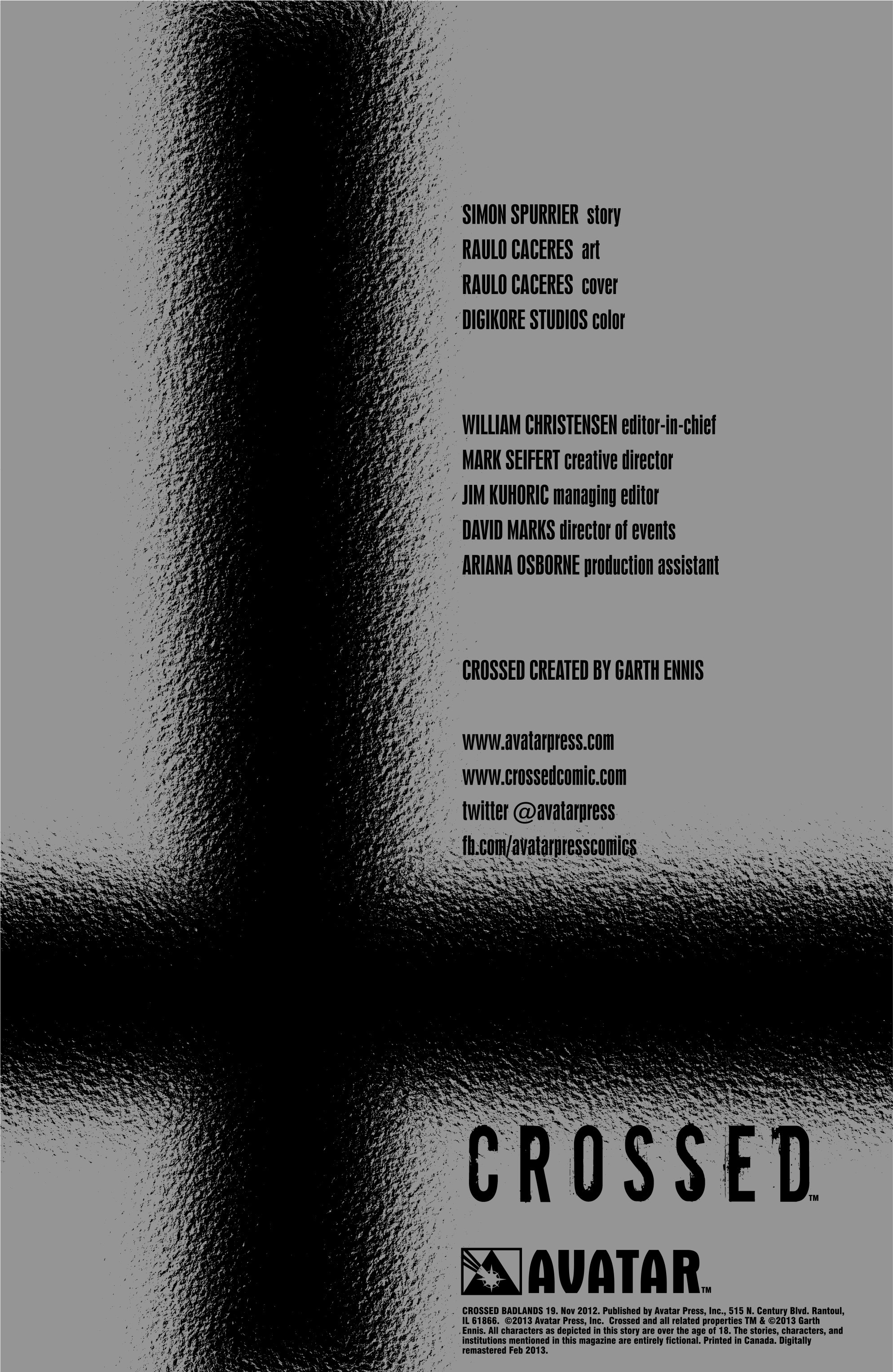 Read online Crossed: Badlands comic -  Issue #19 - 2