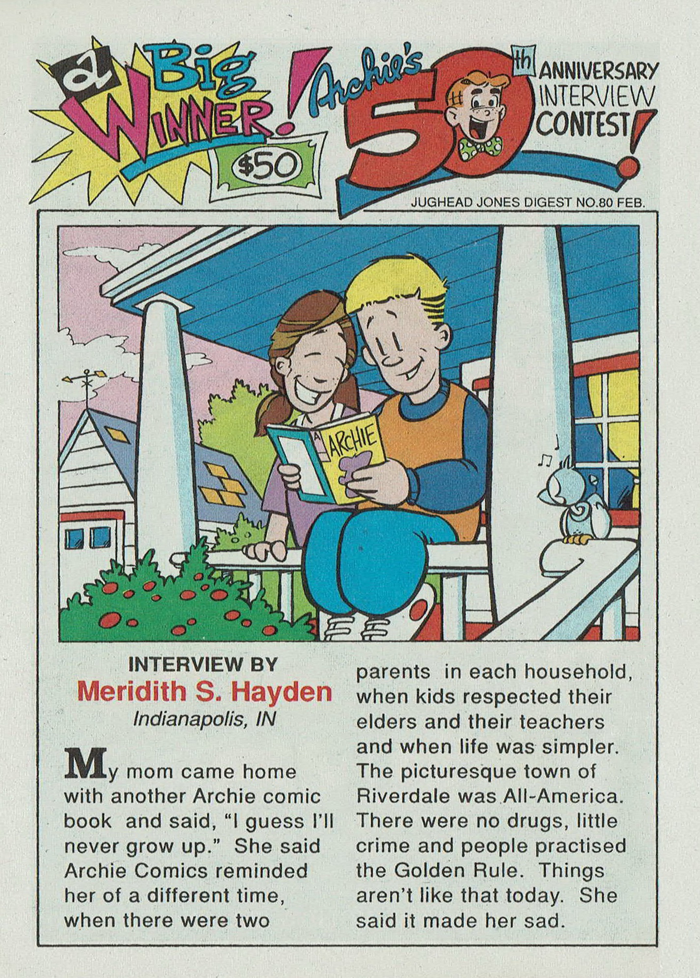 Read online Jughead Jones Comics Digest comic -  Issue #80 - 18