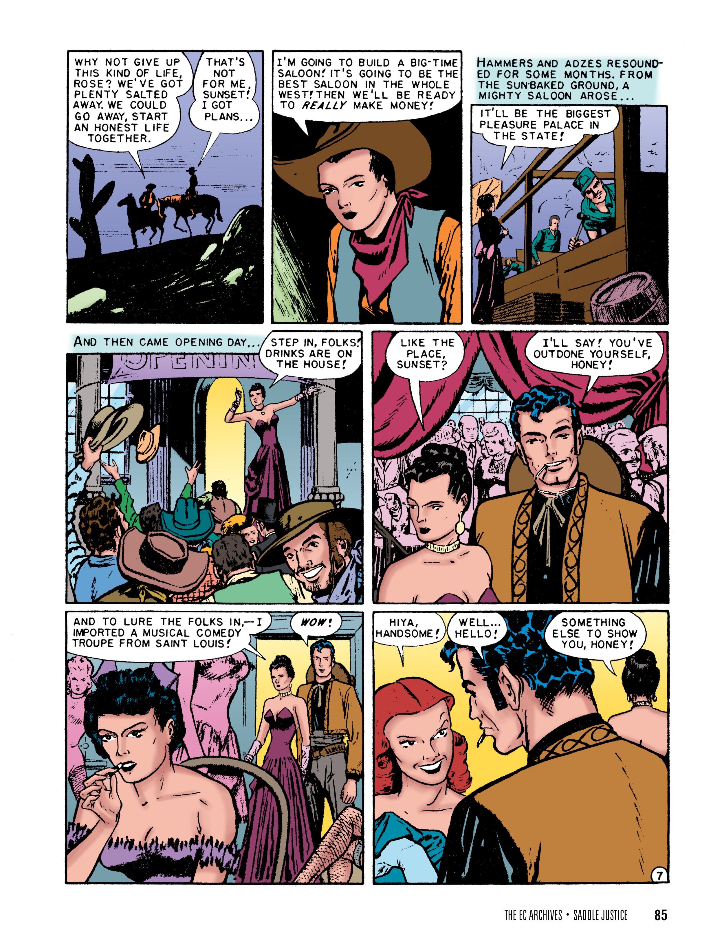 Read online The EC Archives: Saddle Justice comic -  Issue # TPB (Part 1) - 87