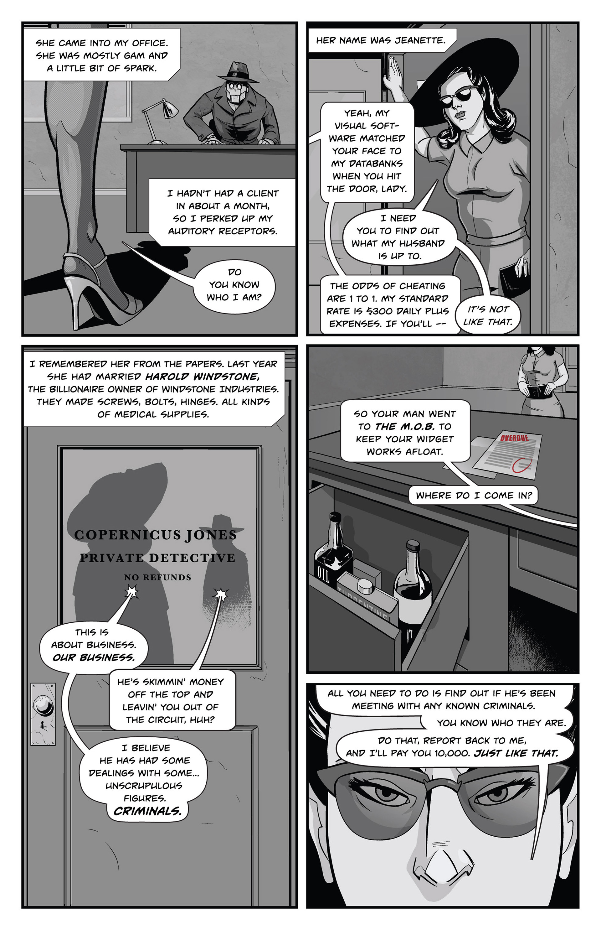 Read online Copernicus Jones: Robot Detective comic -  Issue #1 - 4
