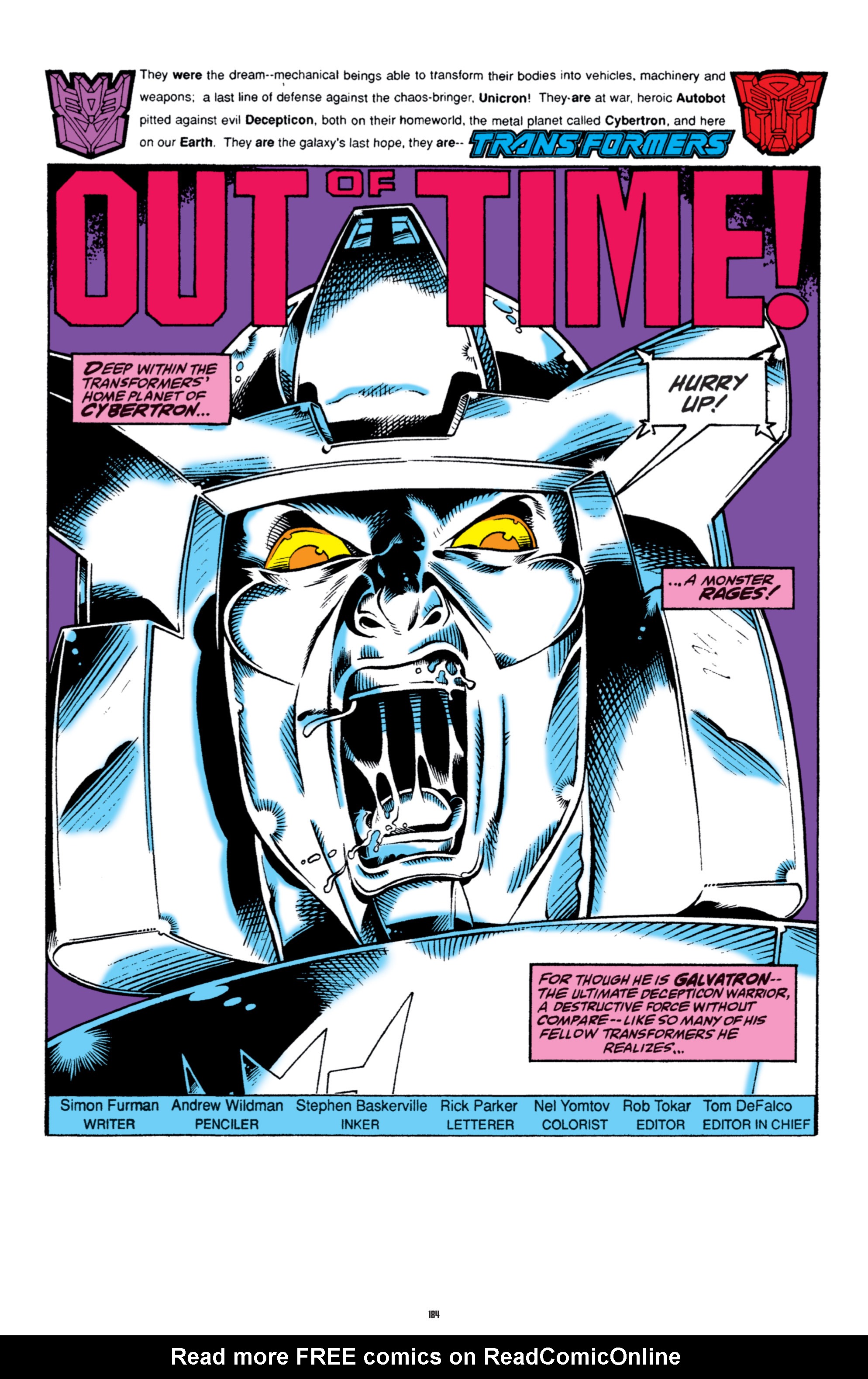 Read online The Transformers Classics comic -  Issue # TPB 6 - 184