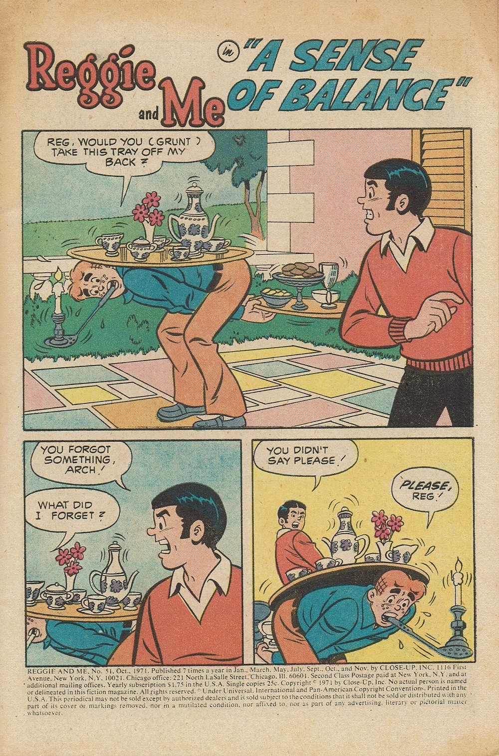 Read online Reggie and Me (1966) comic -  Issue #51 - 3