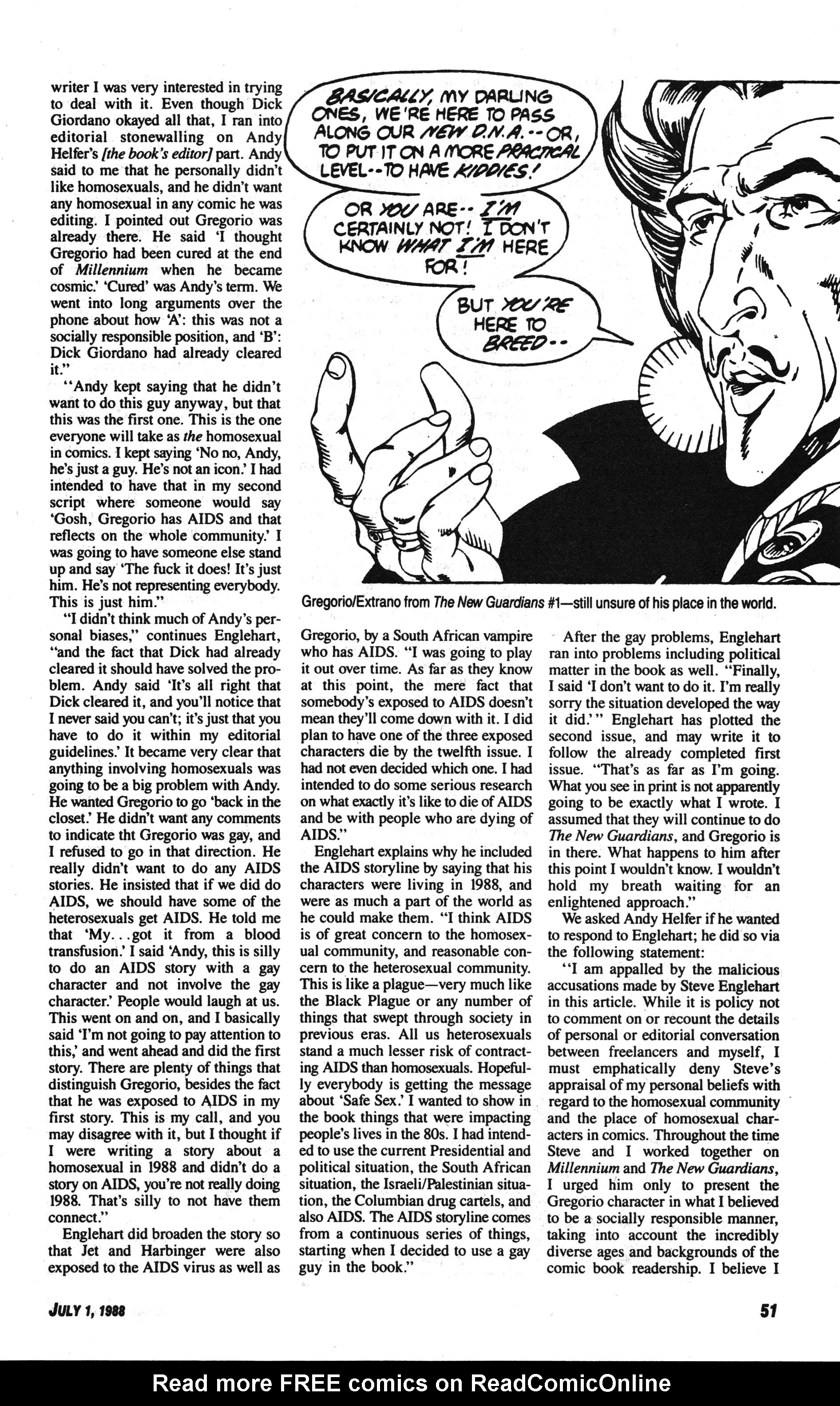 Read online Amazing Heroes comic -  Issue #144 - 51