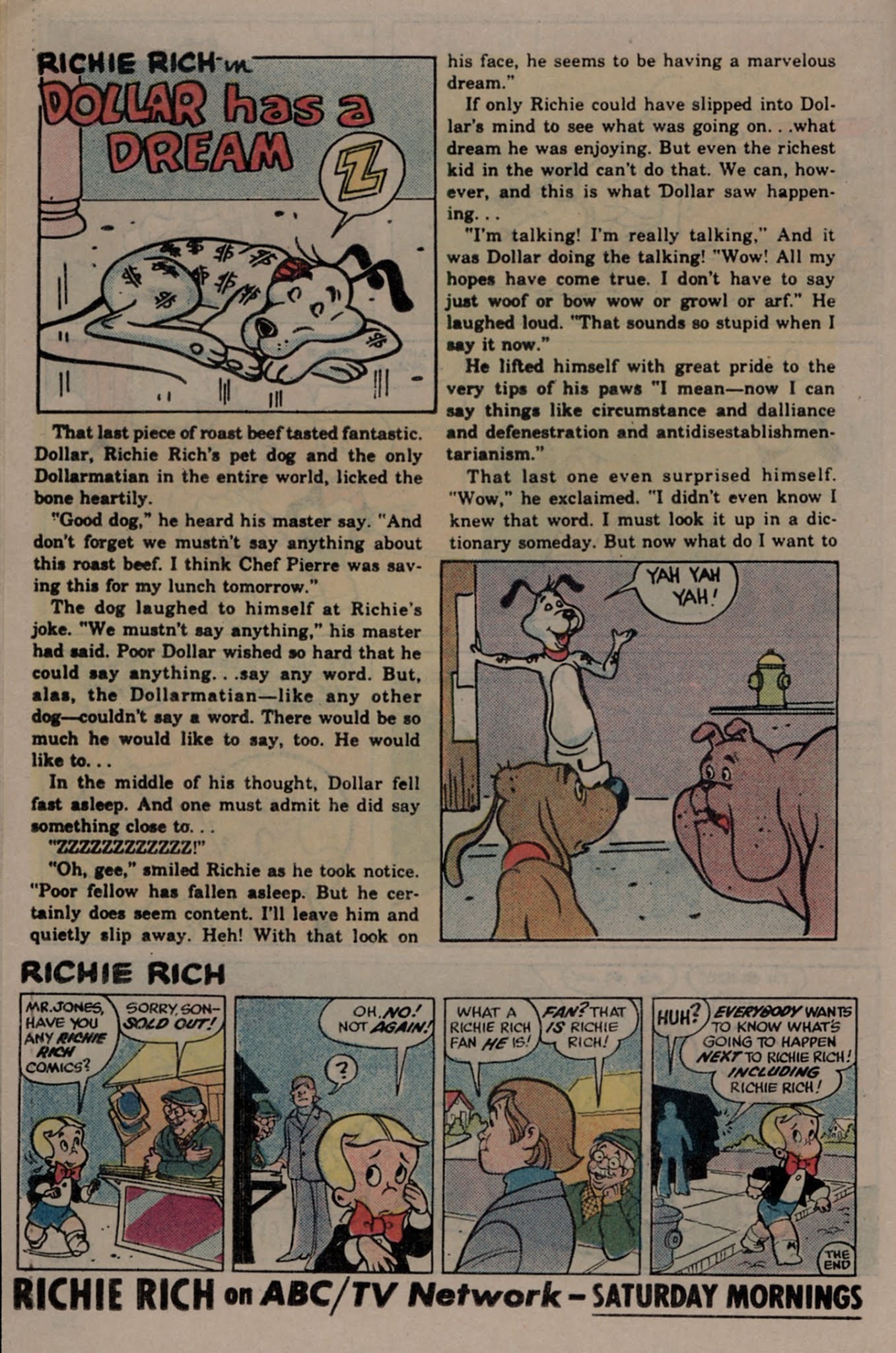 Read online Richie Rich & Dollar the Dog comic -  Issue #24 - 26