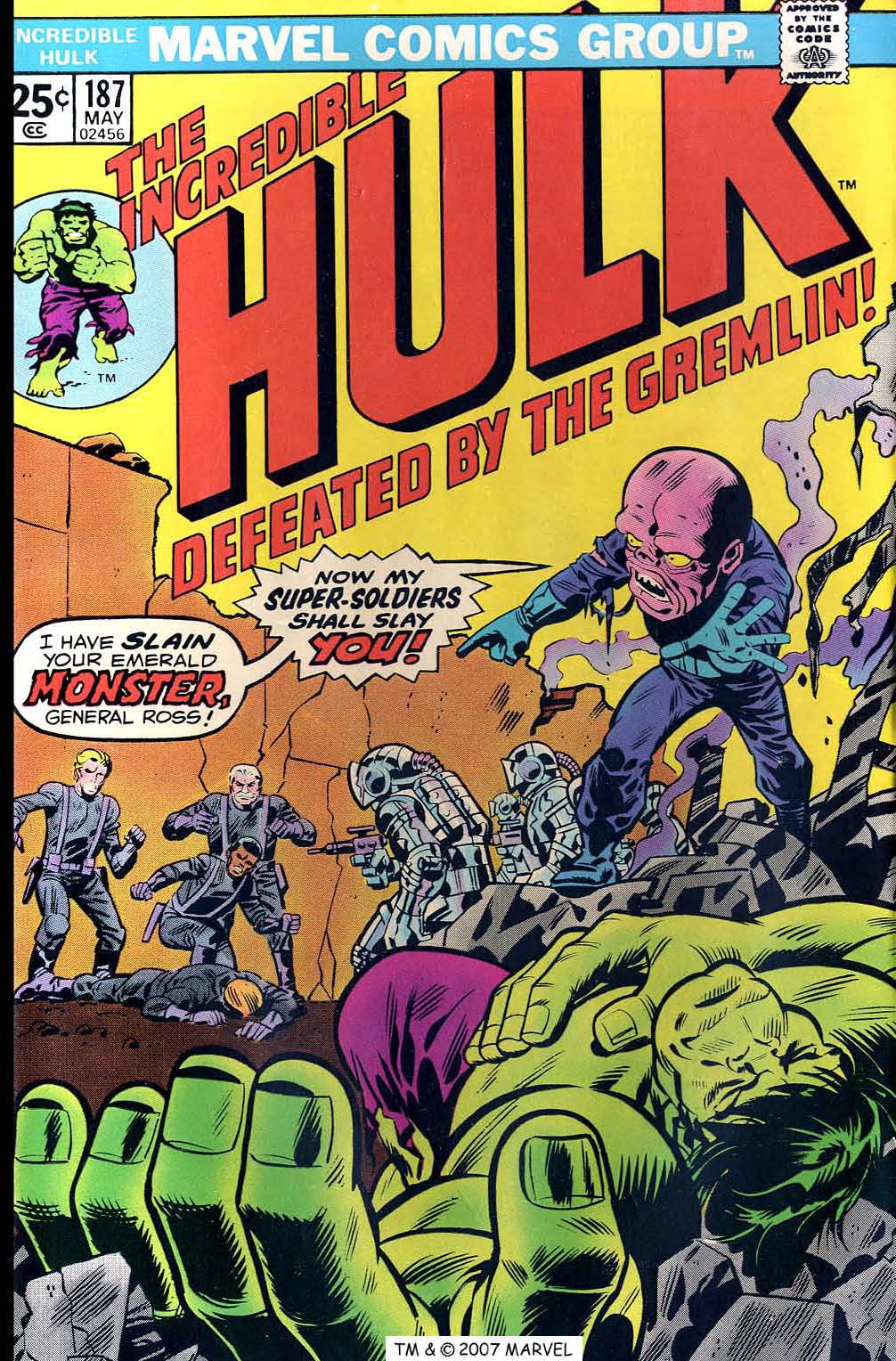 Read online The Incredible Hulk (1968) comic -  Issue #187 - 1