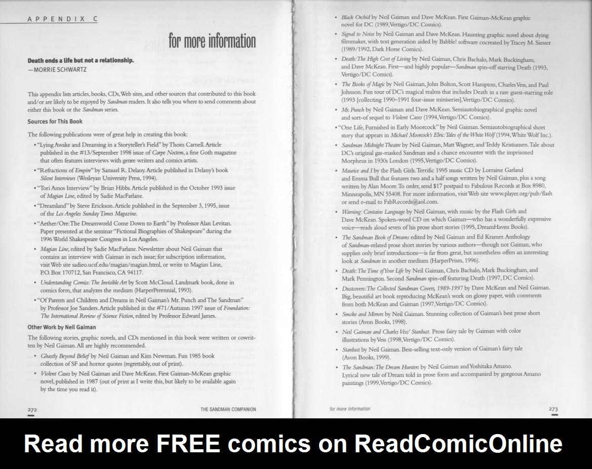 Read online The Sandman Companion comic -  Issue # TPB - 151