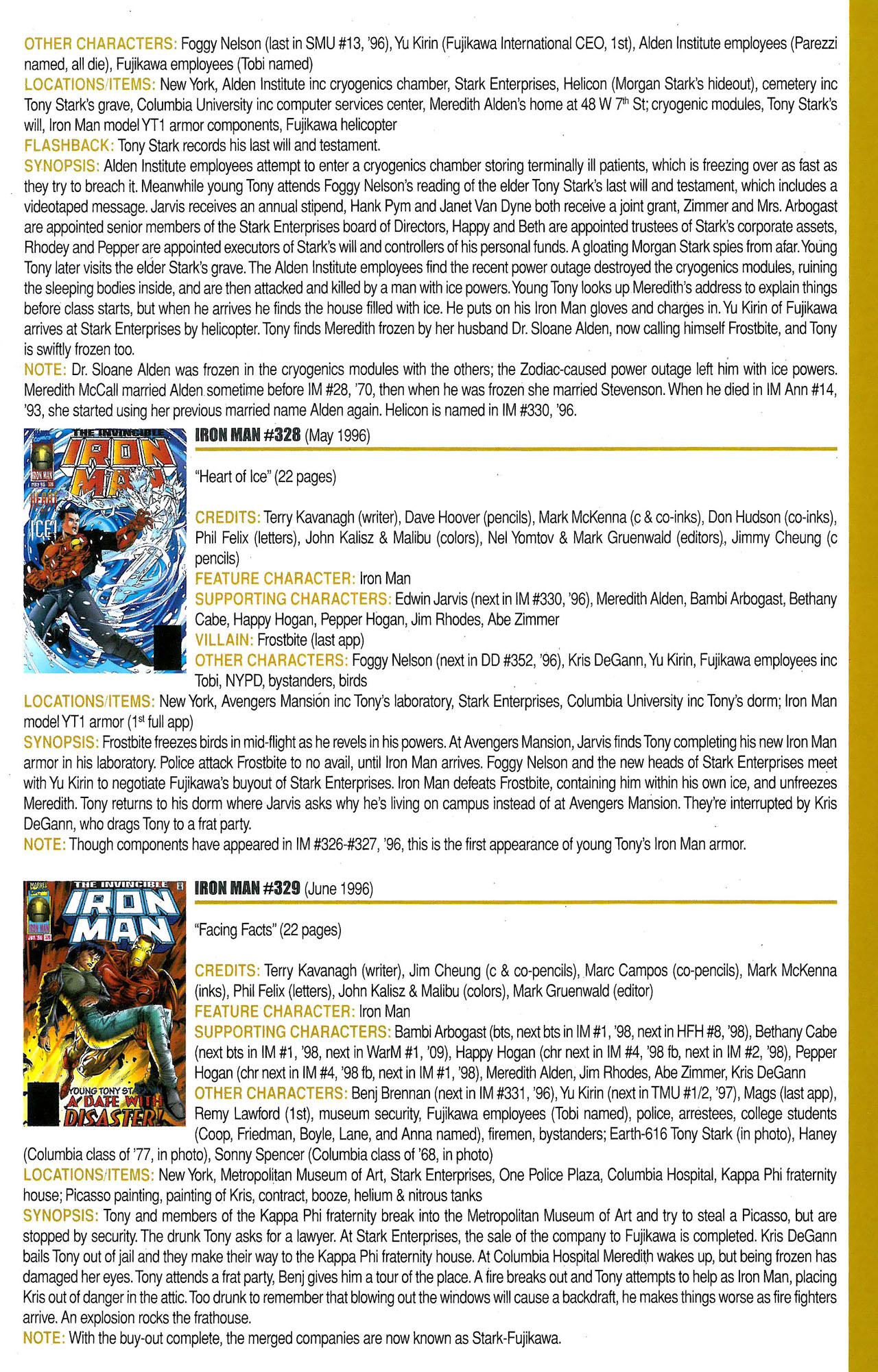 Read online Official Index to the Marvel Universe comic -  Issue #9 - 39