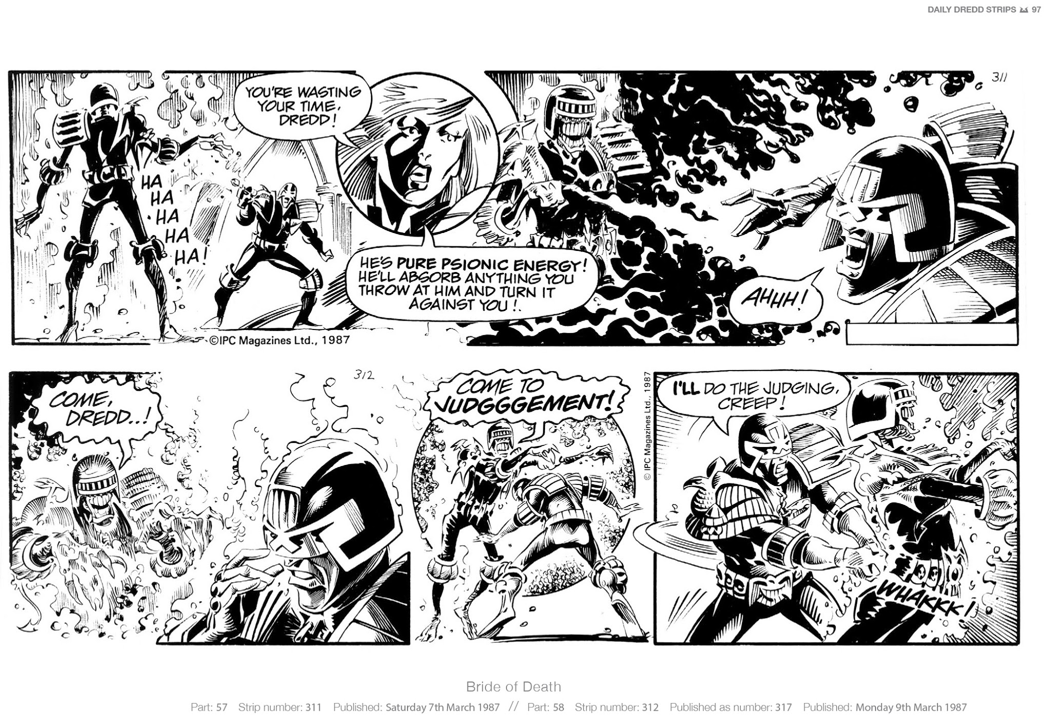 Read online Judge Dredd: The Daily Dredds comic -  Issue # TPB 2 - 100
