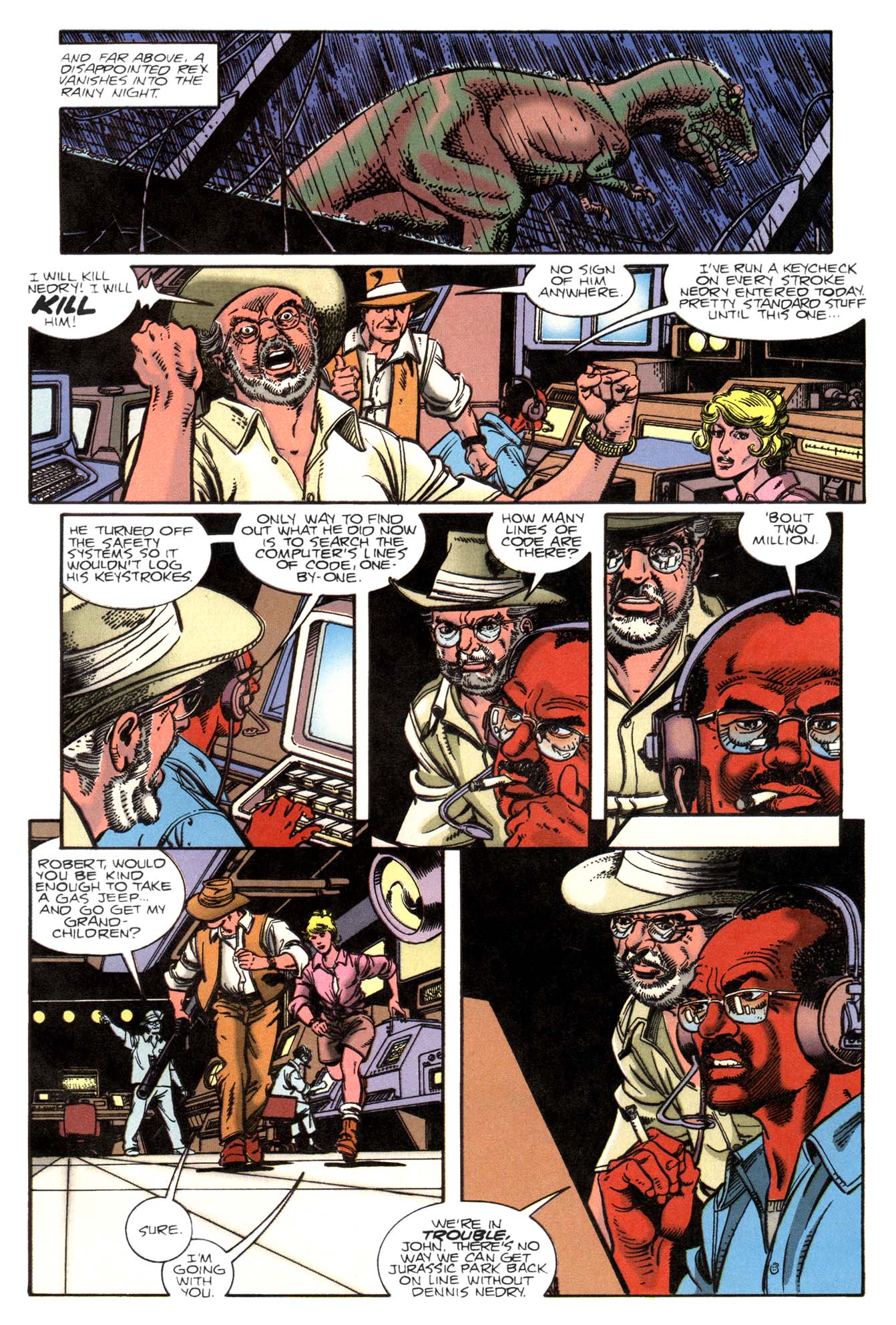 Read online Jurassic Park (1993) comic -  Issue #4 - 5