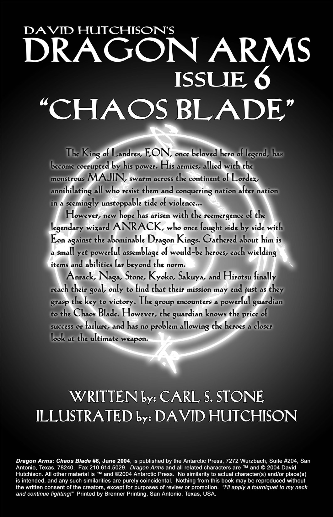 Read online Dragon Arms: Chaos Blade comic -  Issue #6 - 2