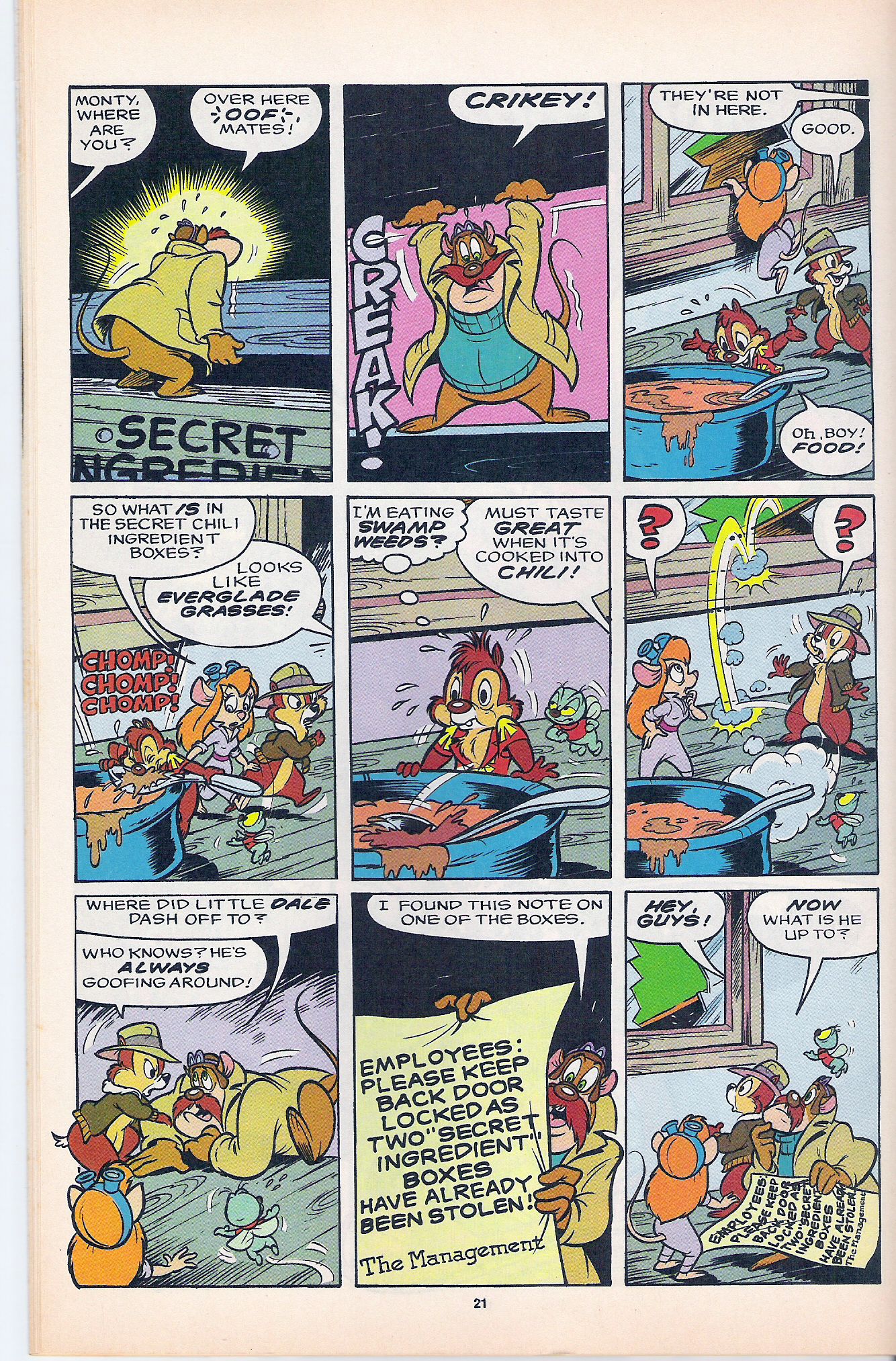 Read online Disney's Chip 'N Dale Rescue Rangers comic -  Issue #8 - 28