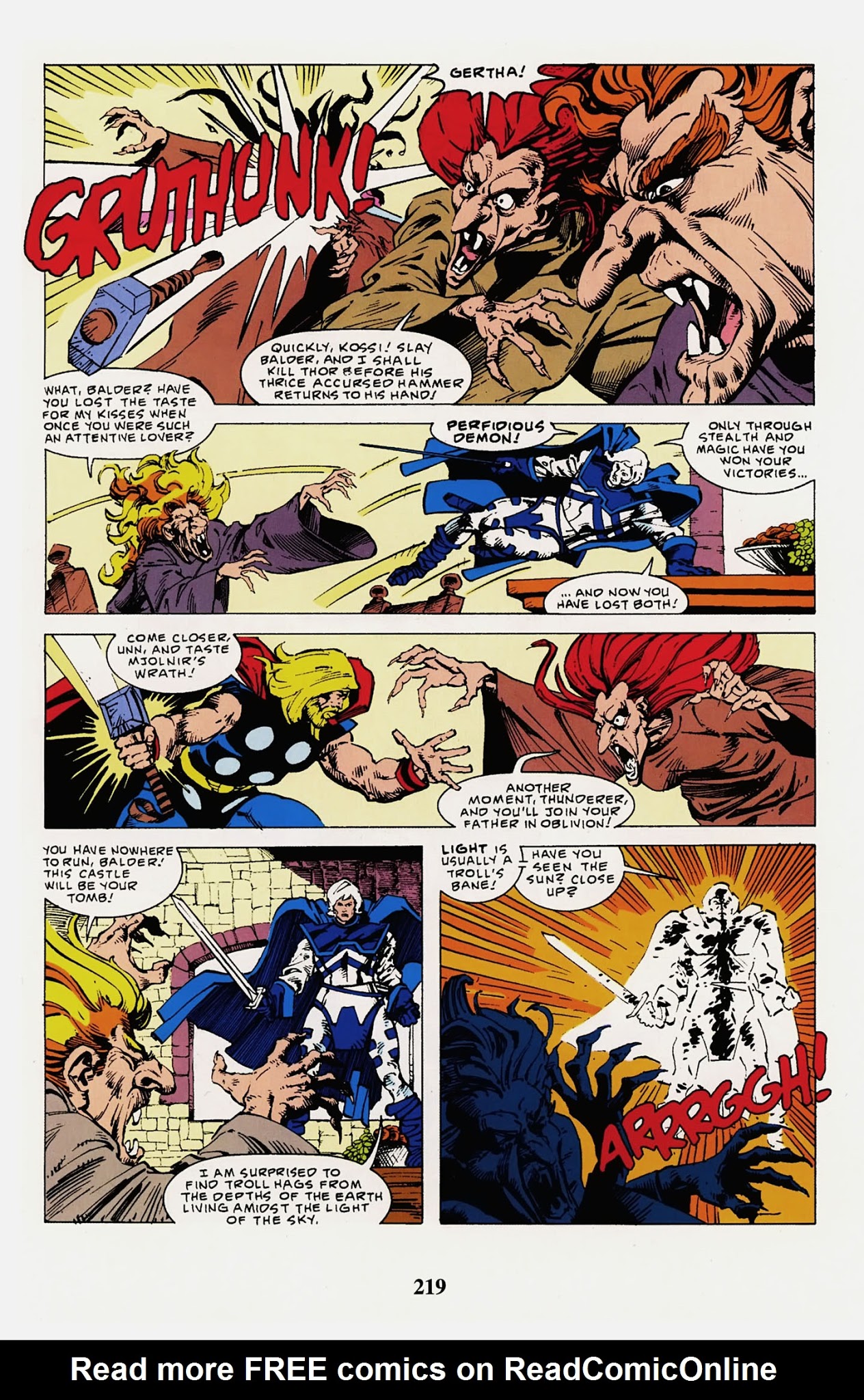 Read online Thor Visionaries: Walter Simonson comic -  Issue # TPB 3 - 221