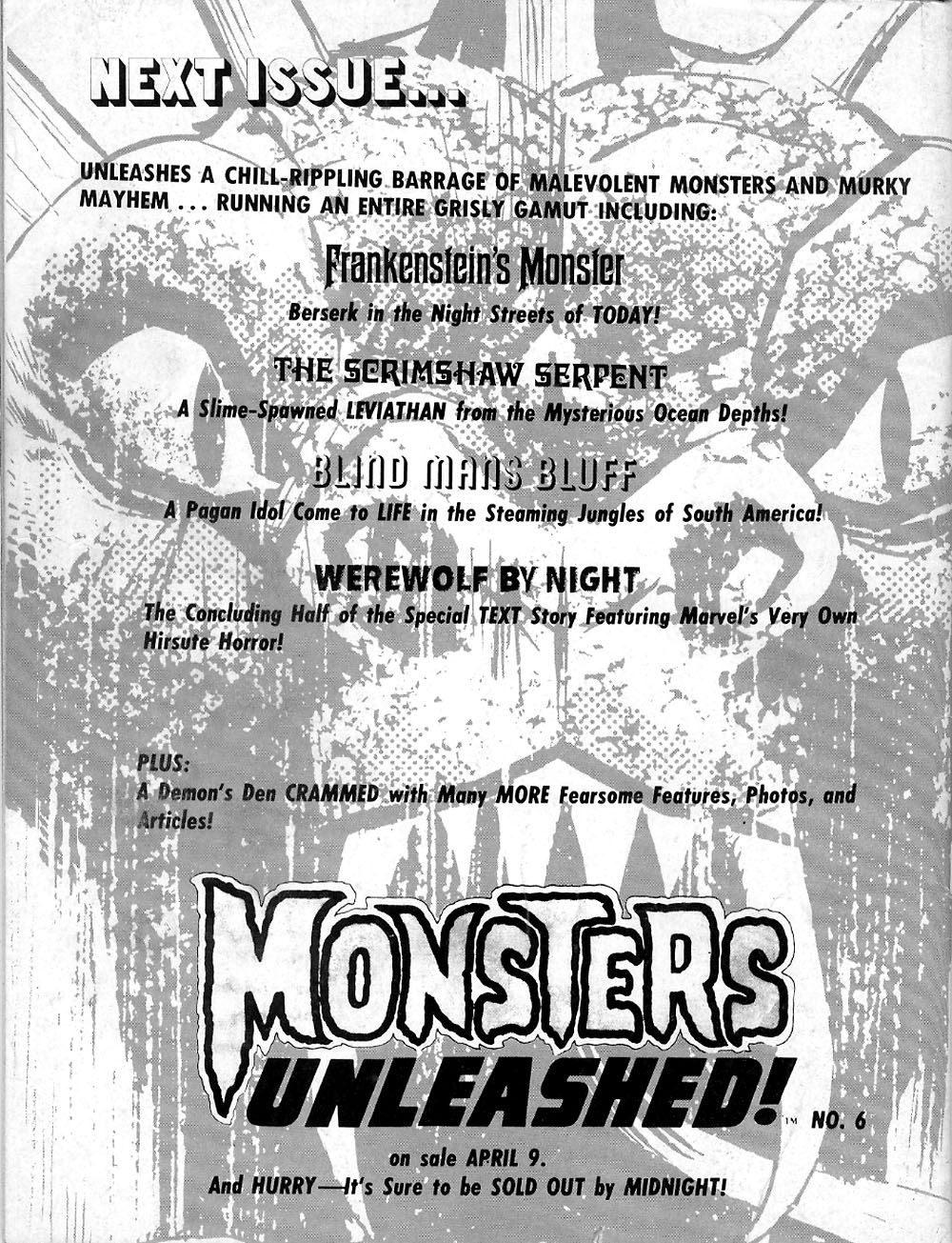 Read online Monsters Unleashed (1973) comic -  Issue #5 - 64