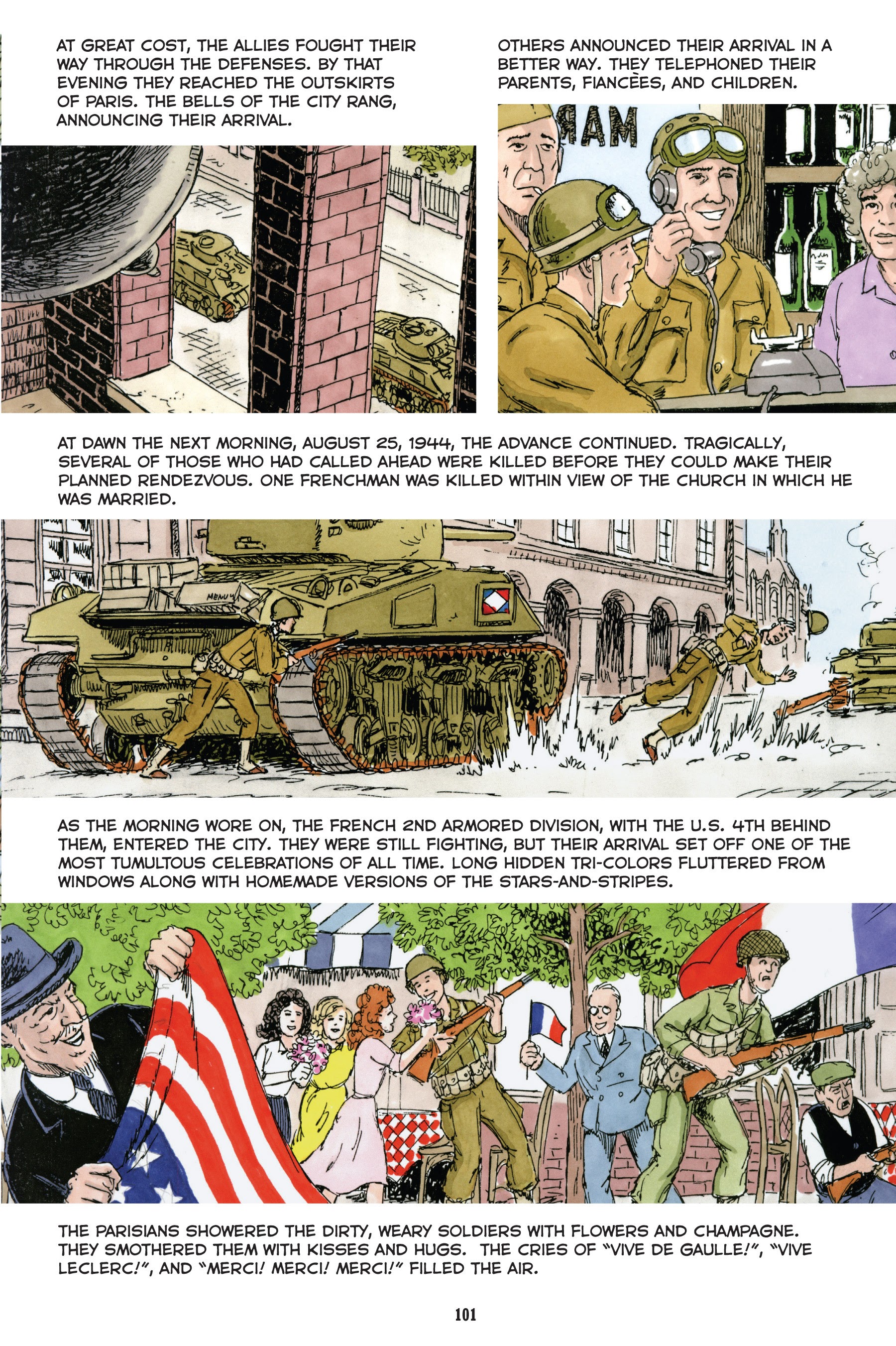Read online Normandy: A Graphic History of D-Day, the Allied Invasion of Hitler's Fortress Europe comic -  Issue # TPB - 102