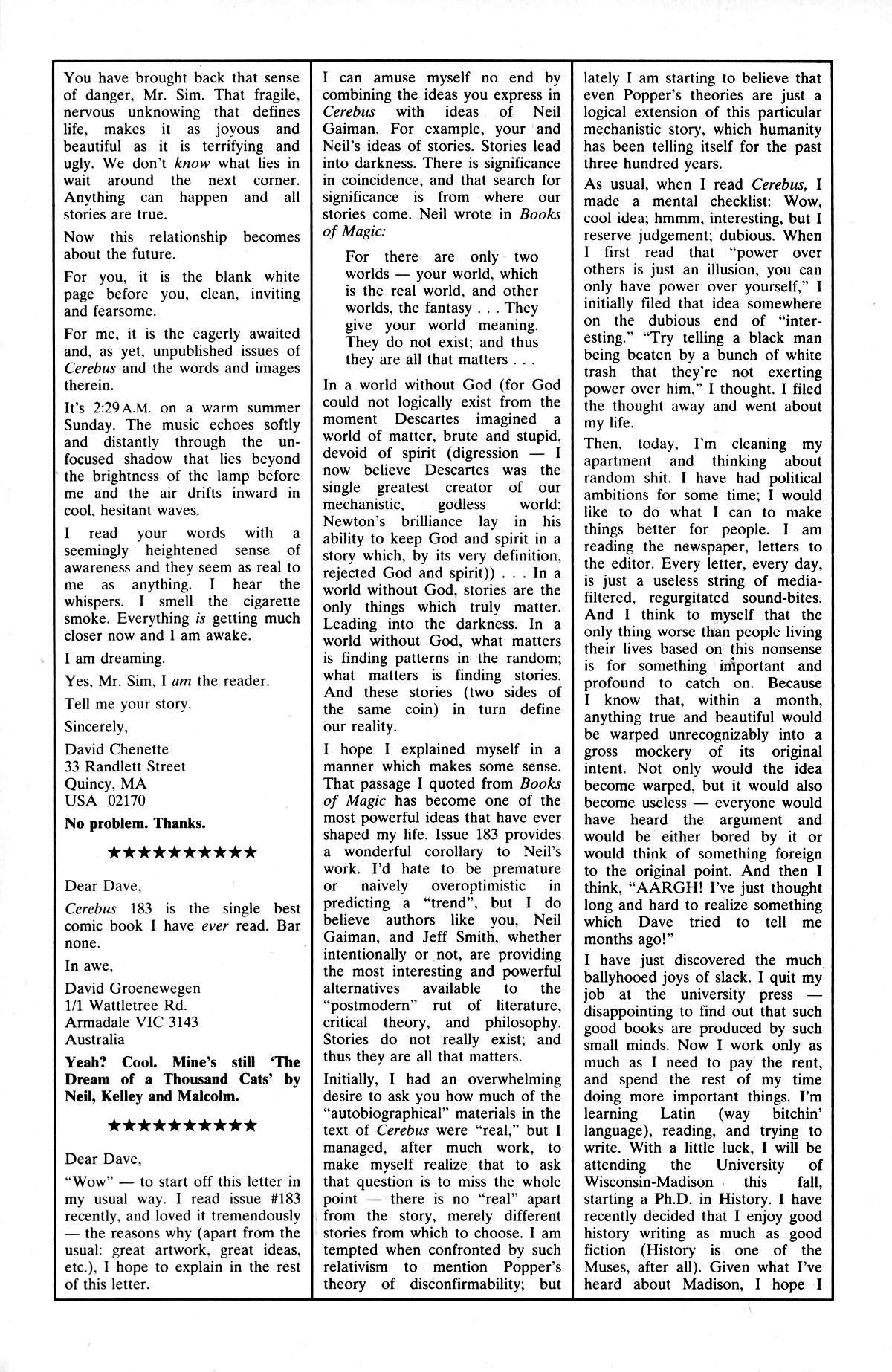 Read online Cerebus comic -  Issue #187 - 26