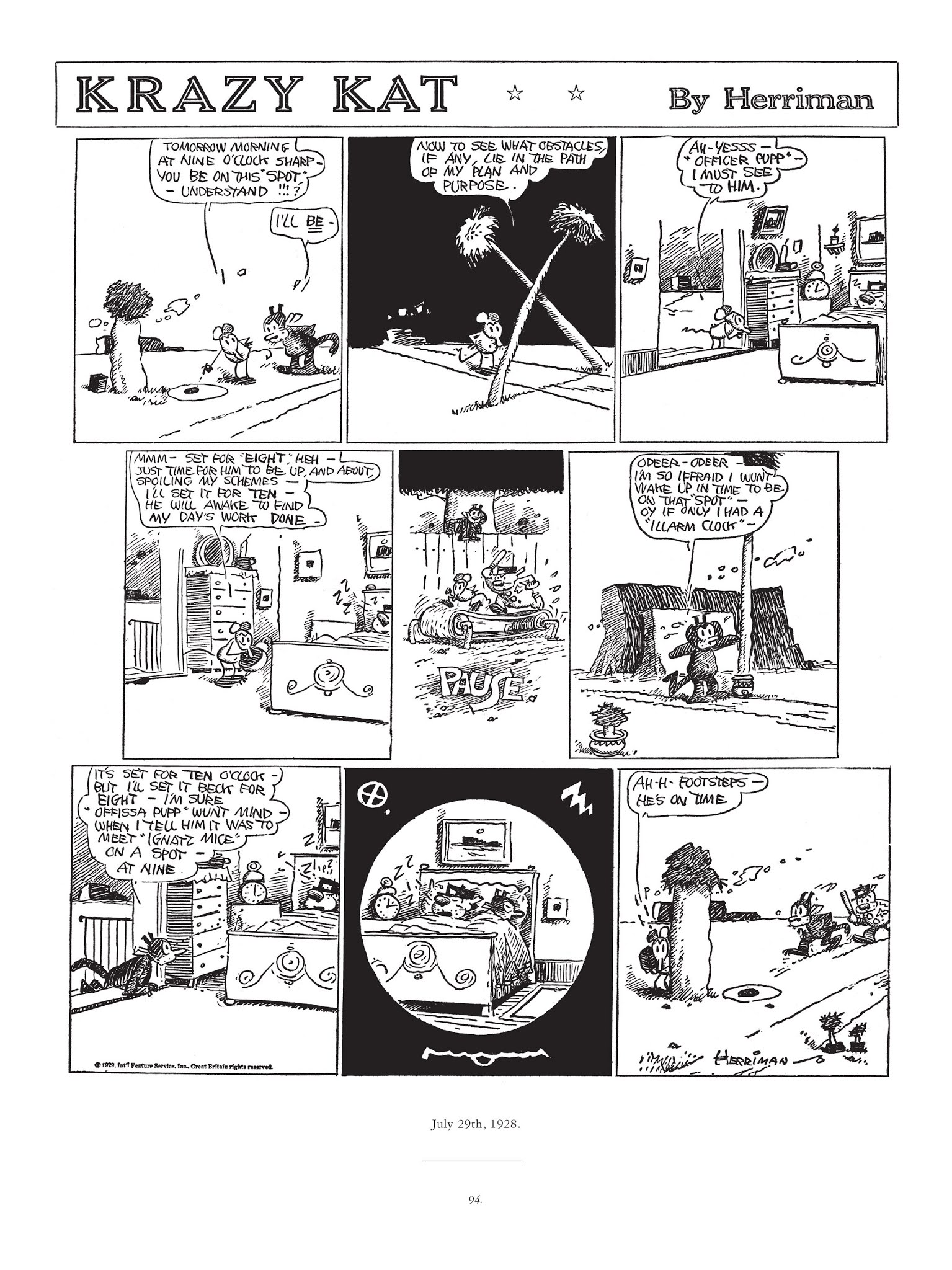 Read online Krazy & Ignatz comic -  Issue # TPB 5 - 94