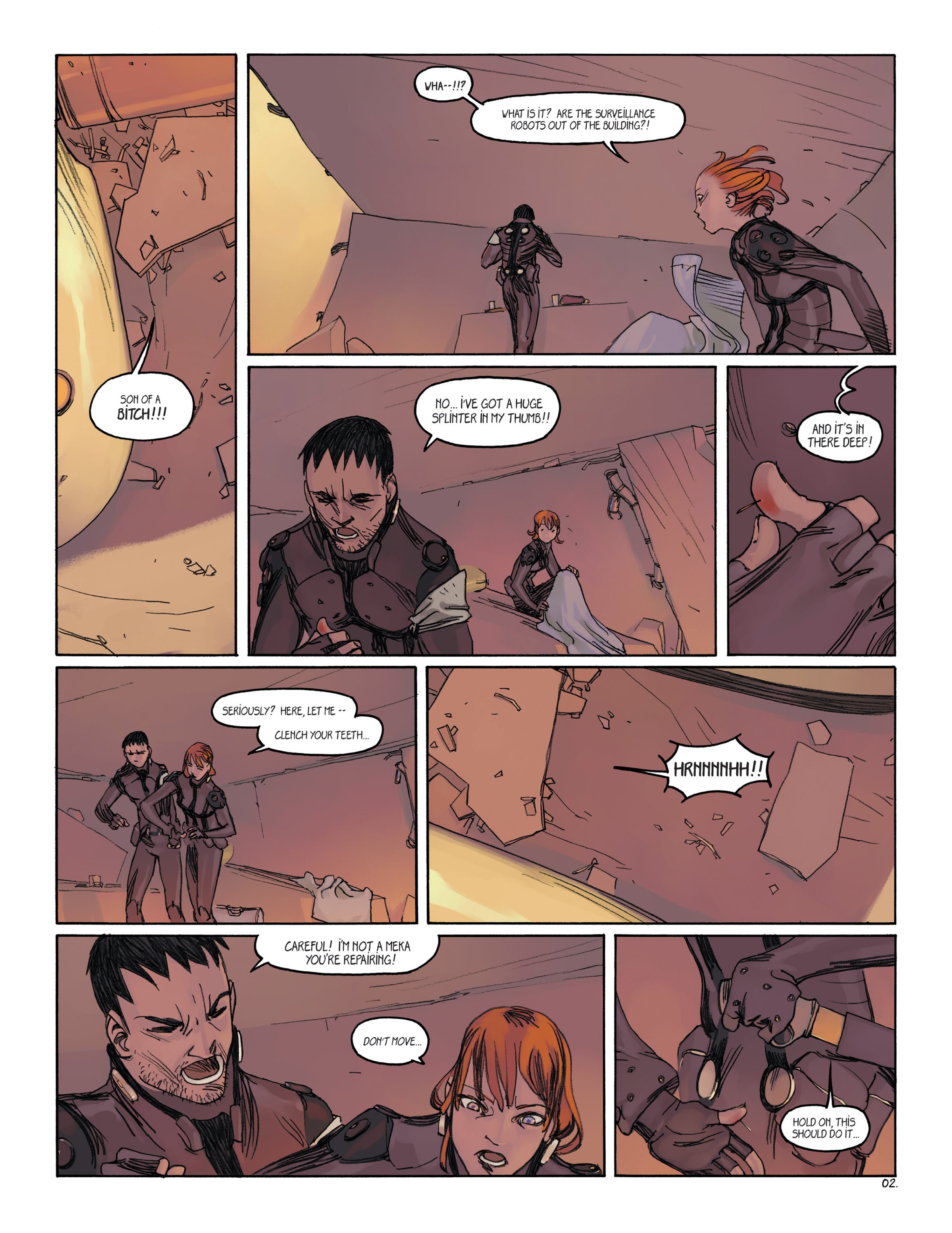 Read online Meka comic -  Issue #3 - 4