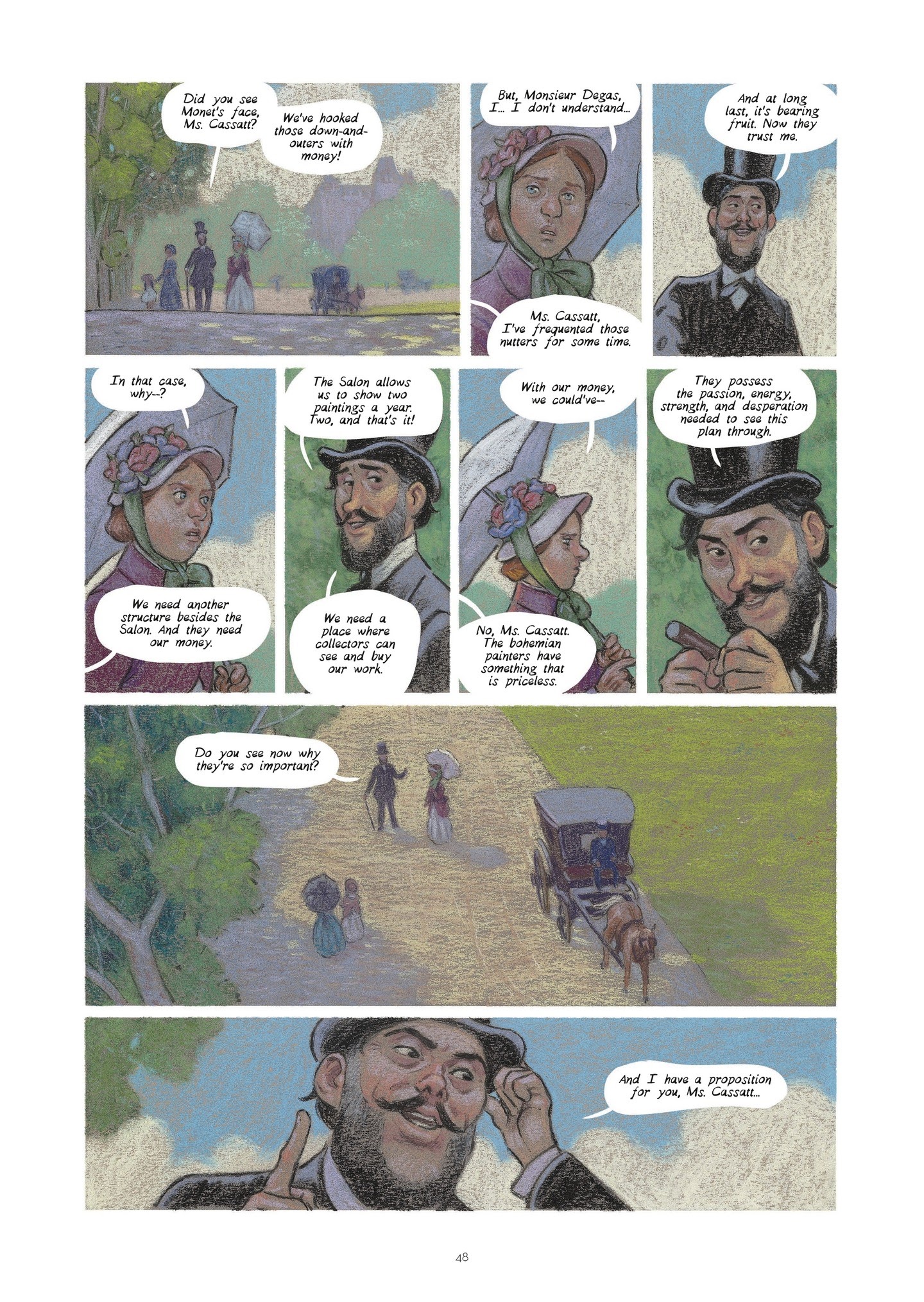 Read online Degas and Cassatt: The Dance of Solitude comic -  Issue # TPB - 47