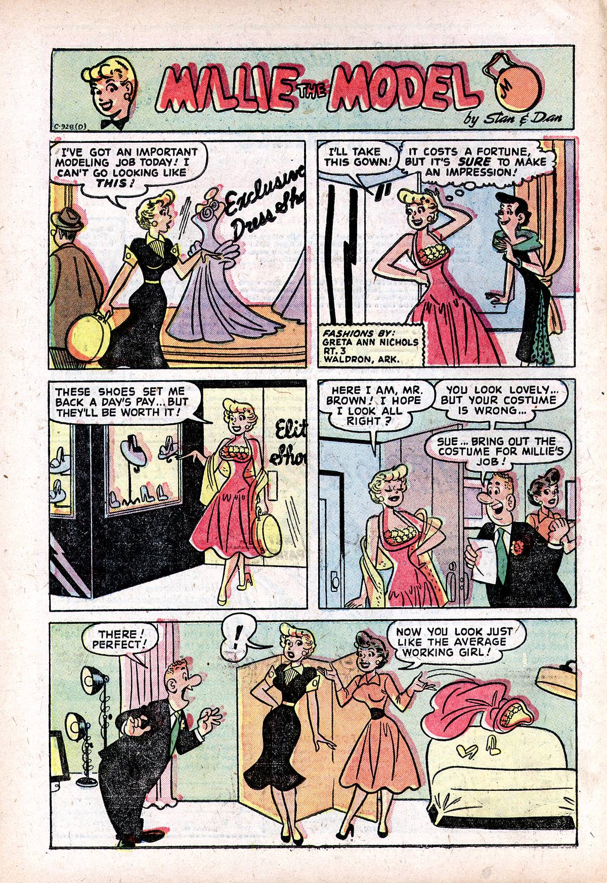 Read online Millie the Model comic -  Issue #47 - 22