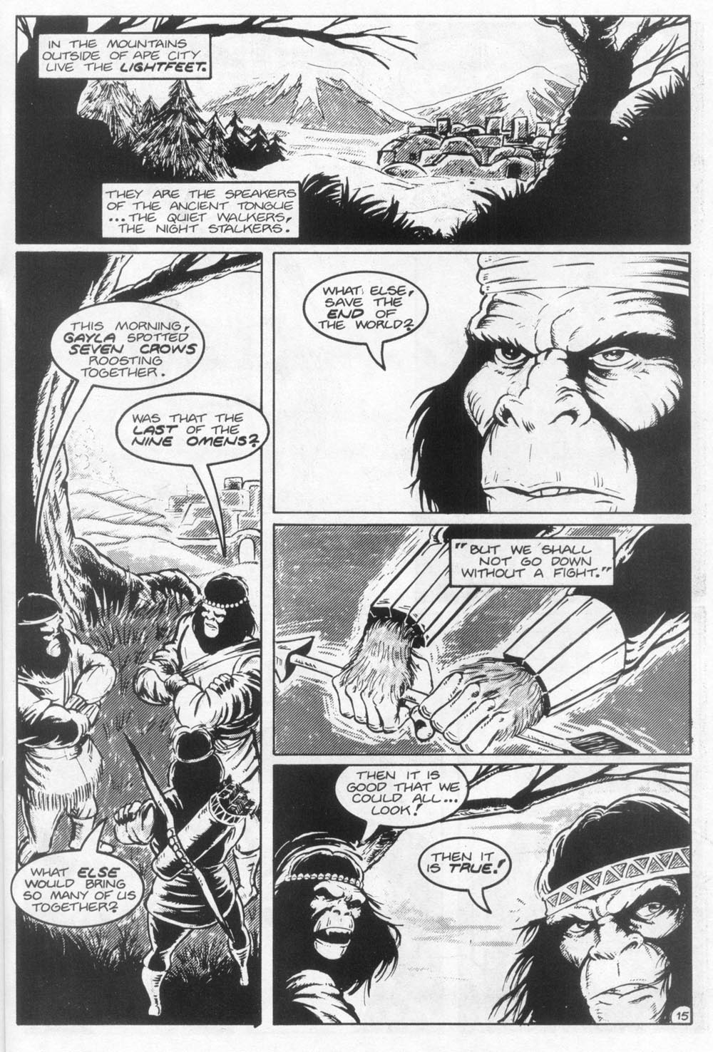 Read online Planet of the Apes (1990) comic -  Issue #22 - 17