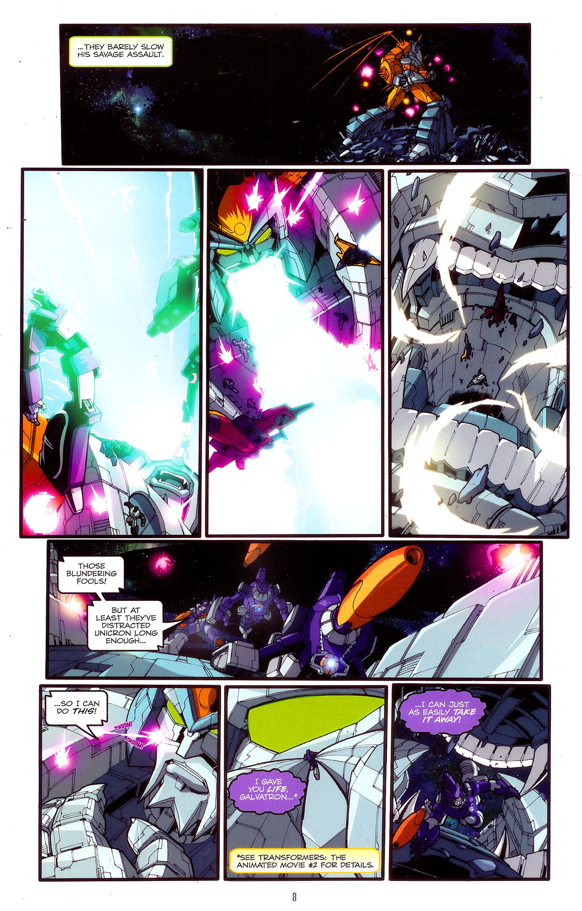 Read online The Transformers: The Animated Movie comic -  Issue #4 - 10