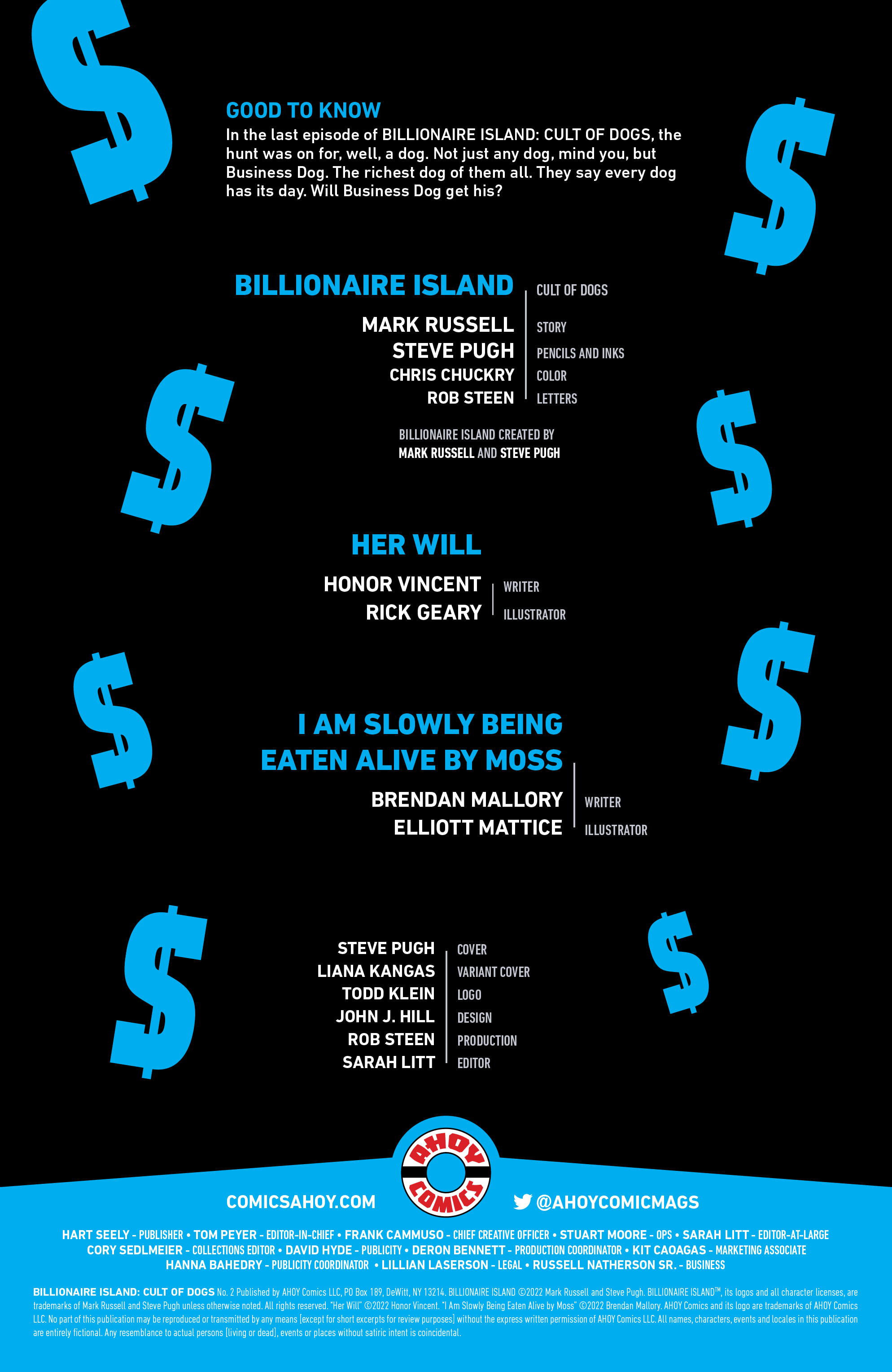 Read online Billionaire Island: Cult of Dogs comic -  Issue #2 - 2