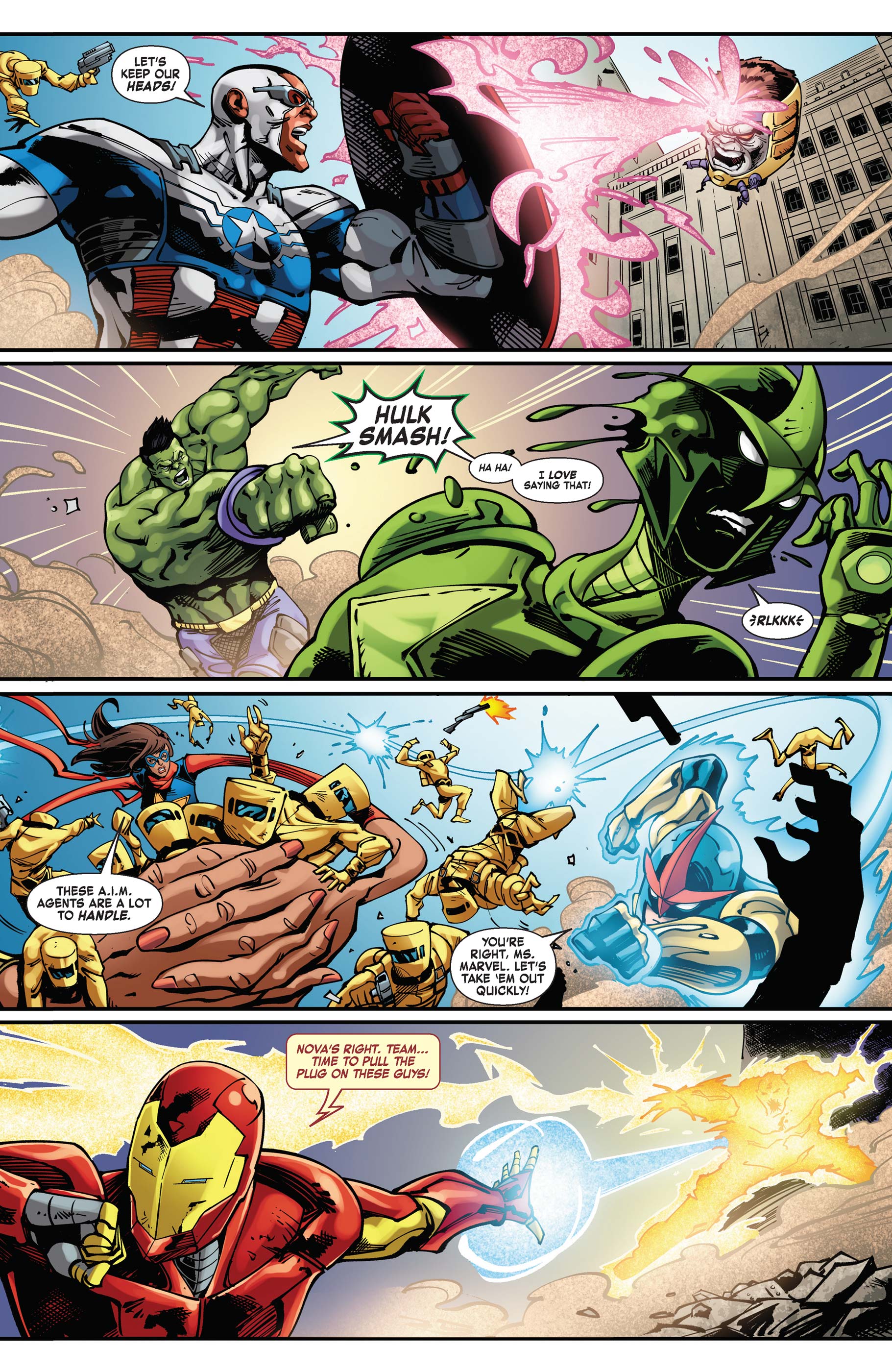 Read online Avengers Featuring Hulk & Nova comic -  Issue #4 - 4