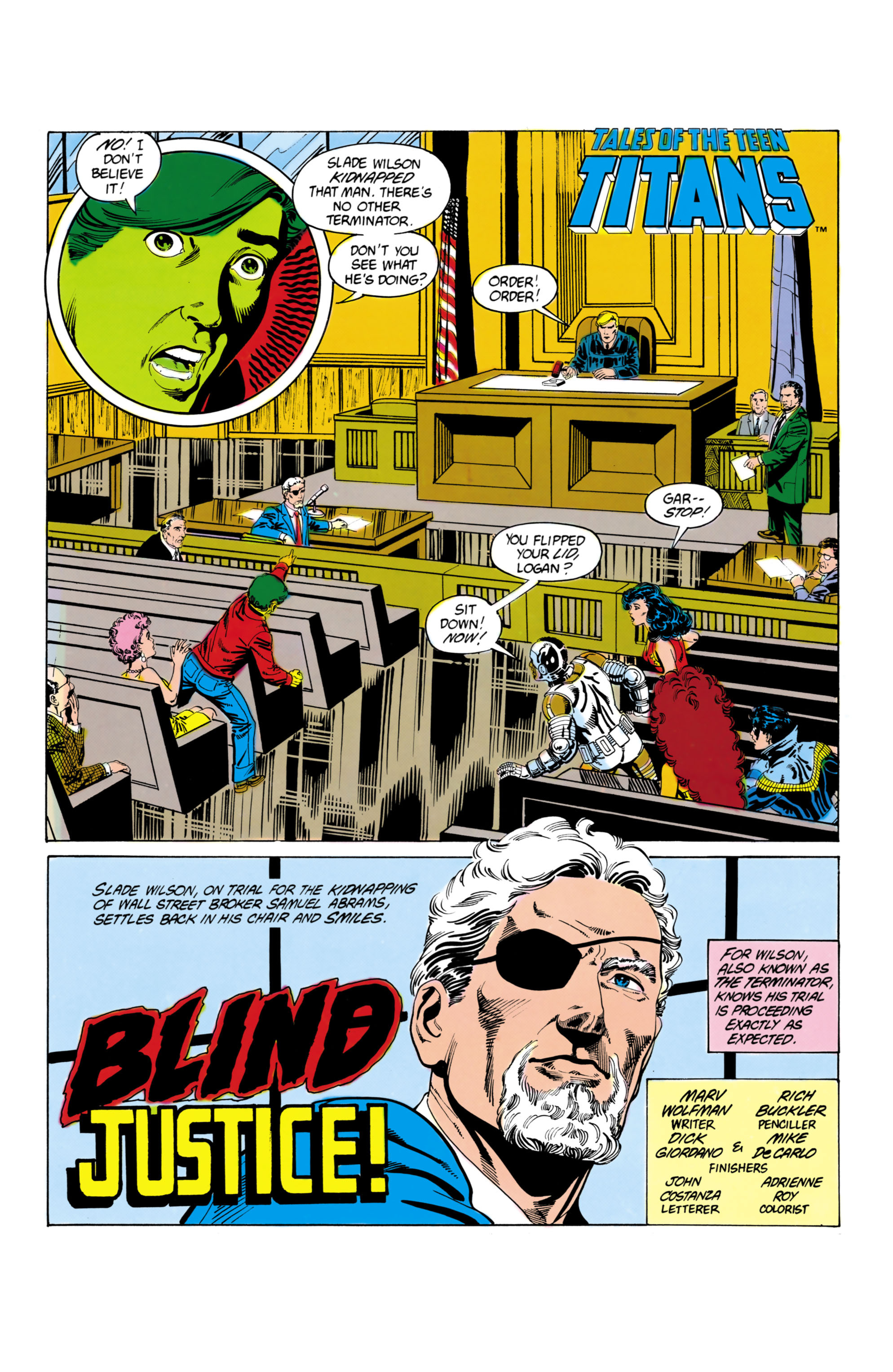 Read online Tales of the Teen Titans comic -  Issue #54 - 2
