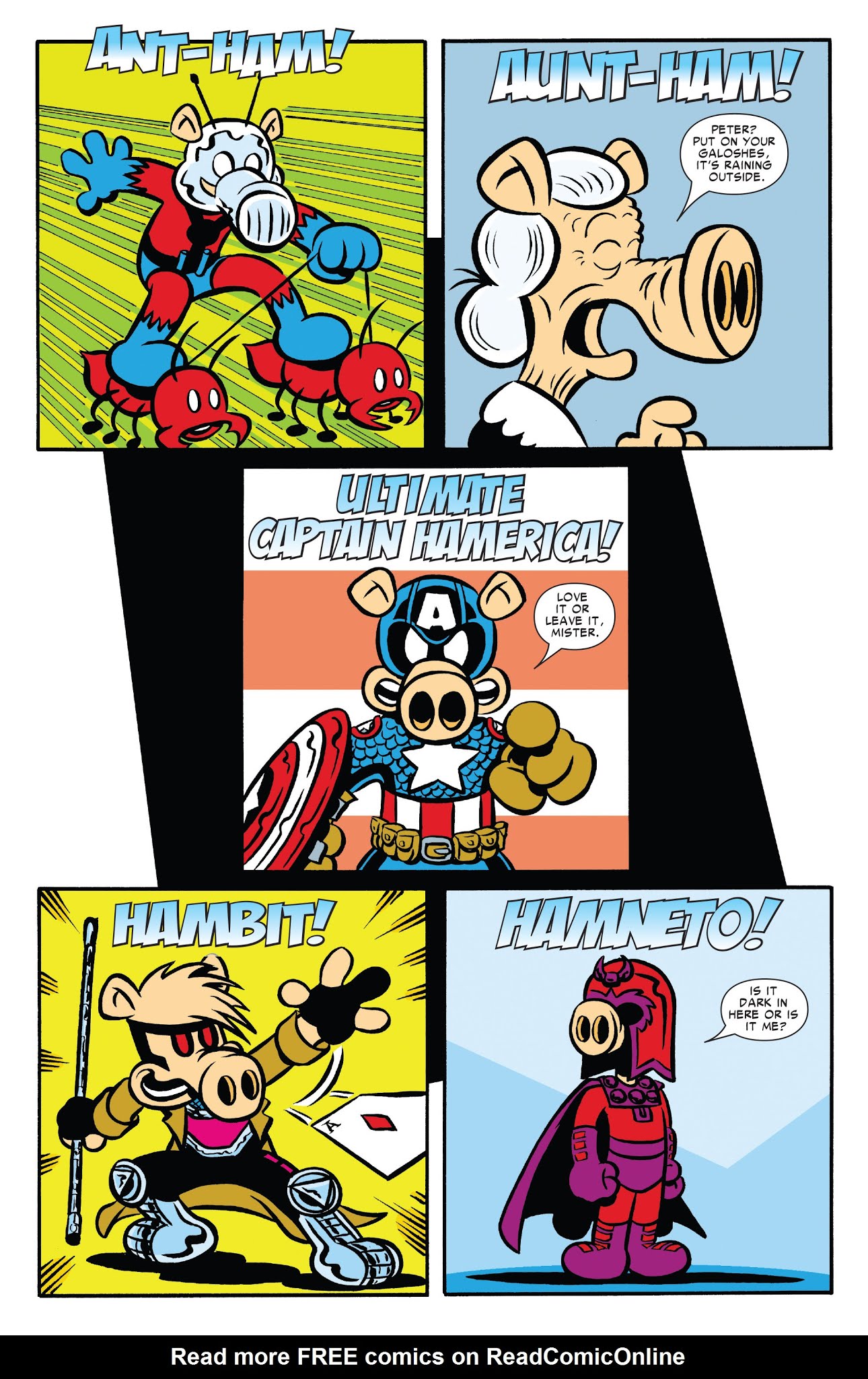 Read online Ultimate Civil War: Spider-Ham comic -  Issue # Full - 20