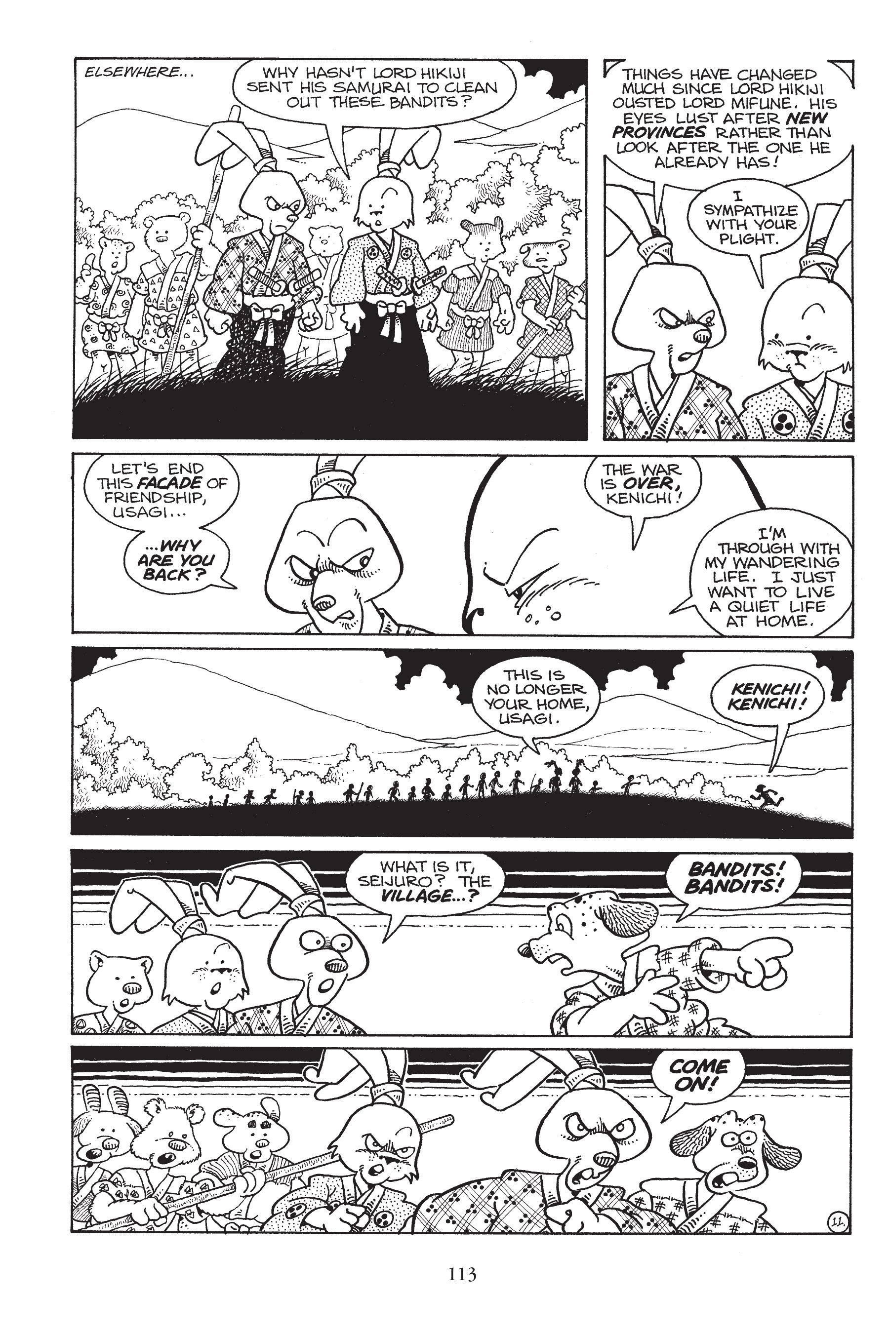 Read online Usagi Yojimbo (1987) comic -  Issue # _TPB 6 - 112